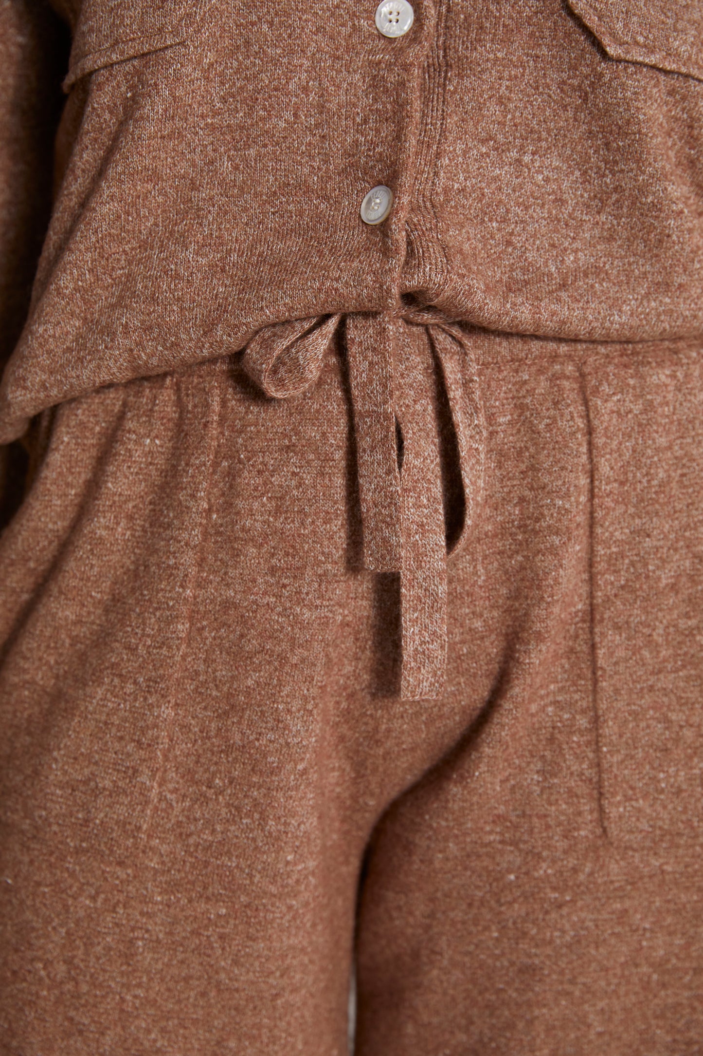 Sori cashmere linen knitted bermuda