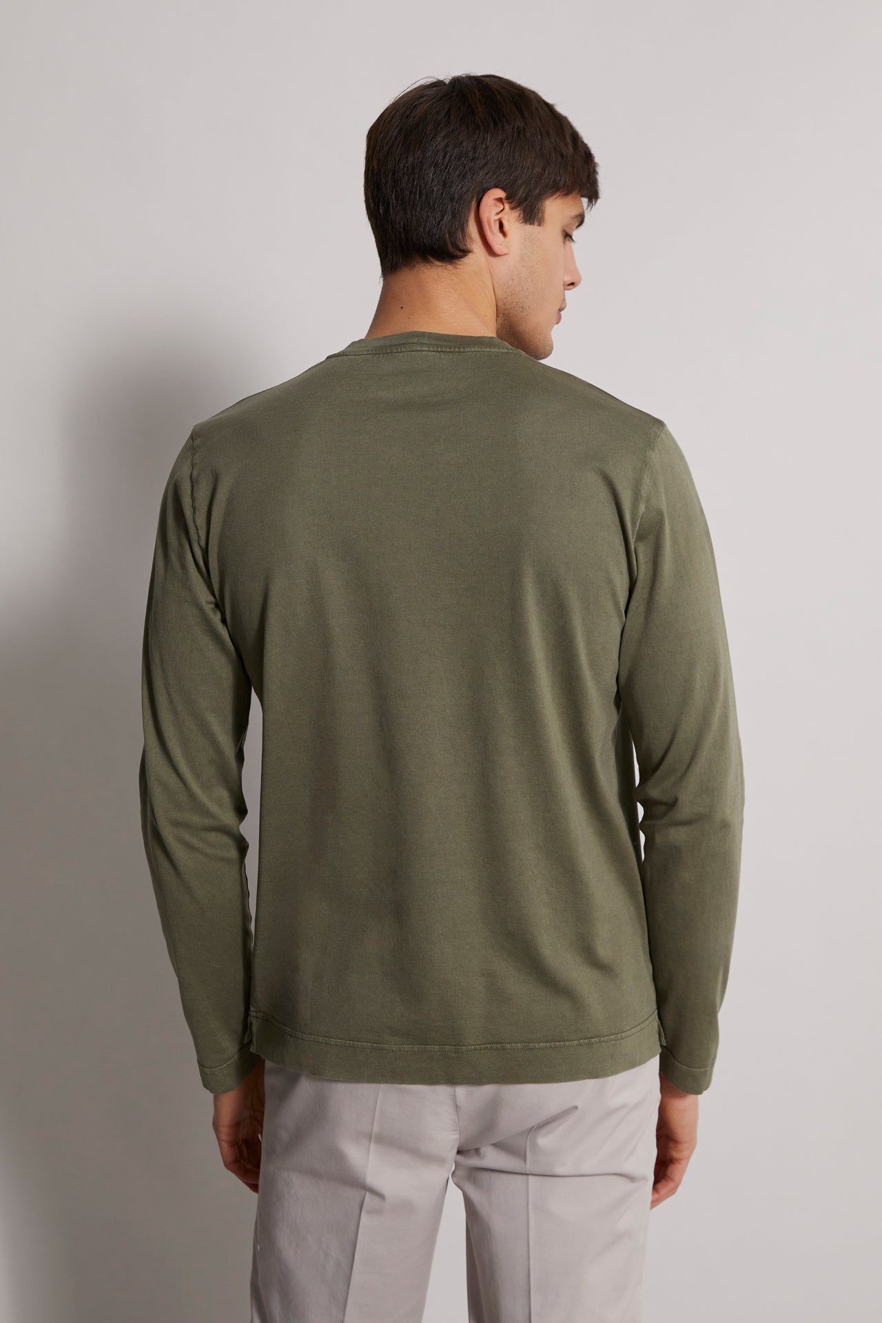 Extreme long-sleeved Giza cotton t-shirt