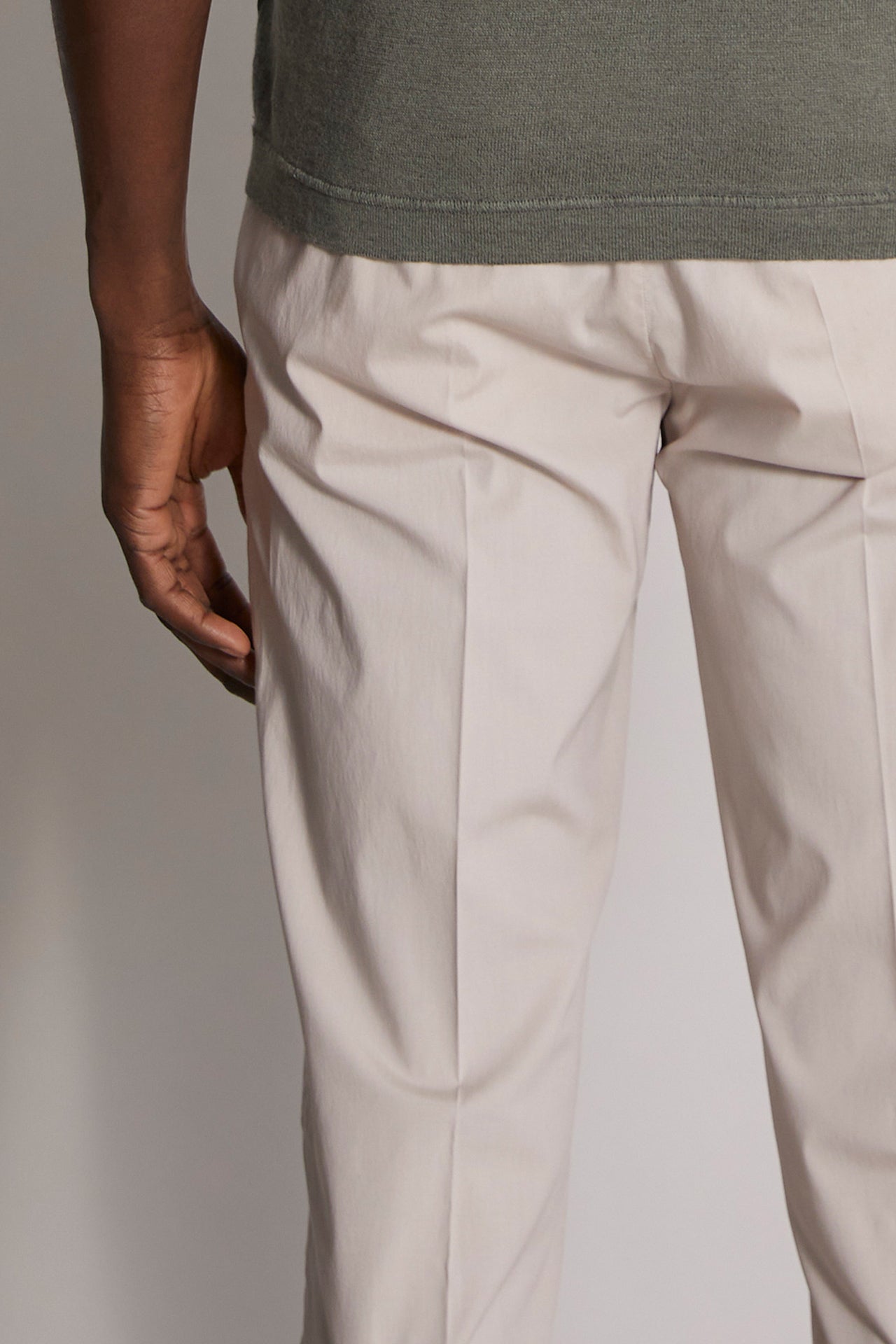 Yale pants in cotton lycra Lio blend