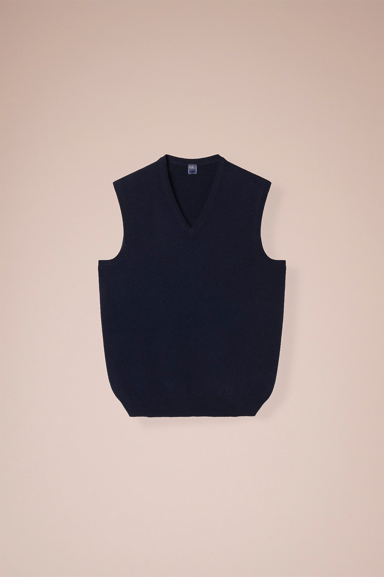 Sleeveless Cashmere V-neck in iconic colors - CORDA