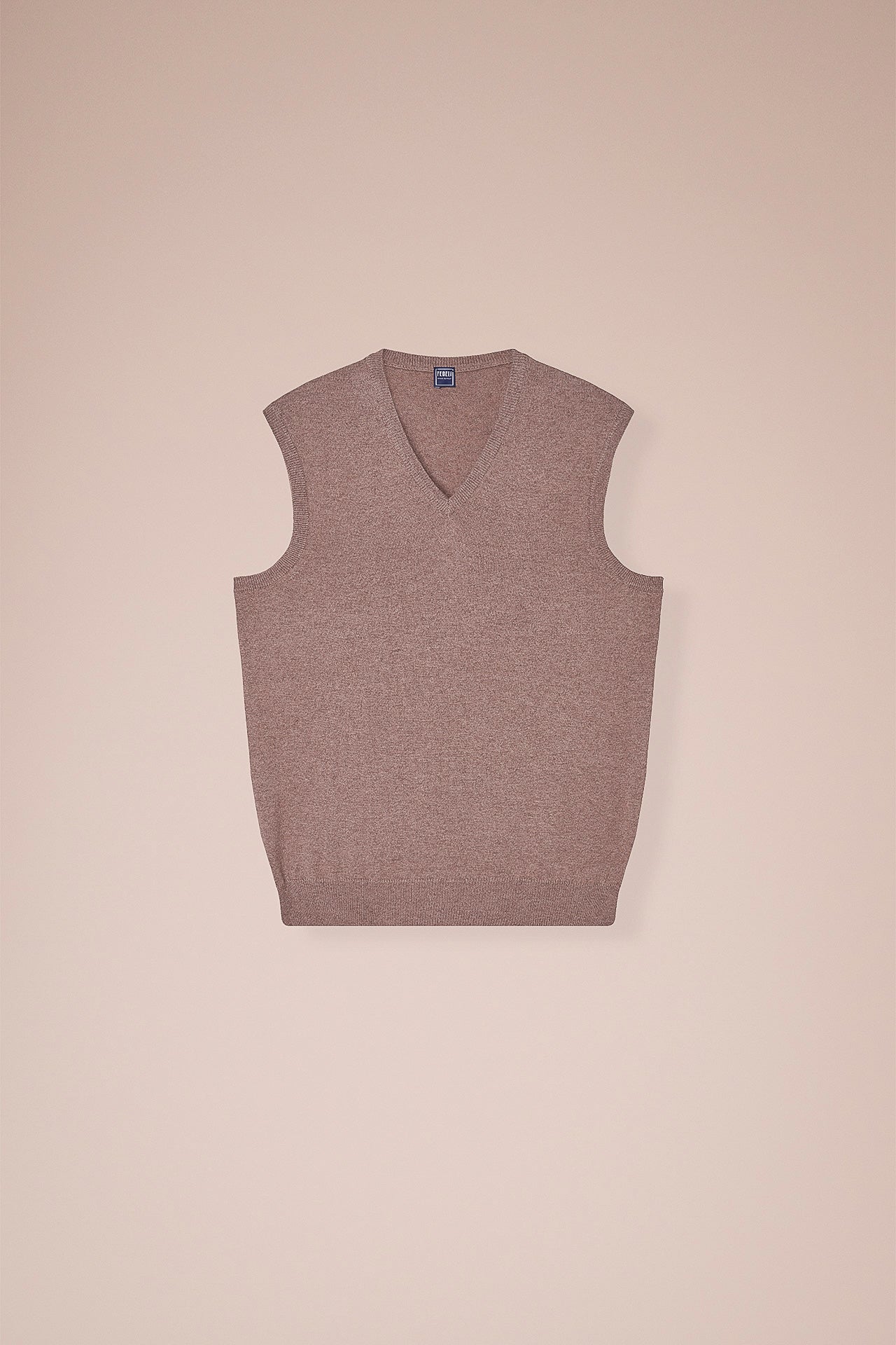Sleeveless Cashmere V-neck in iconic colors - CORDA