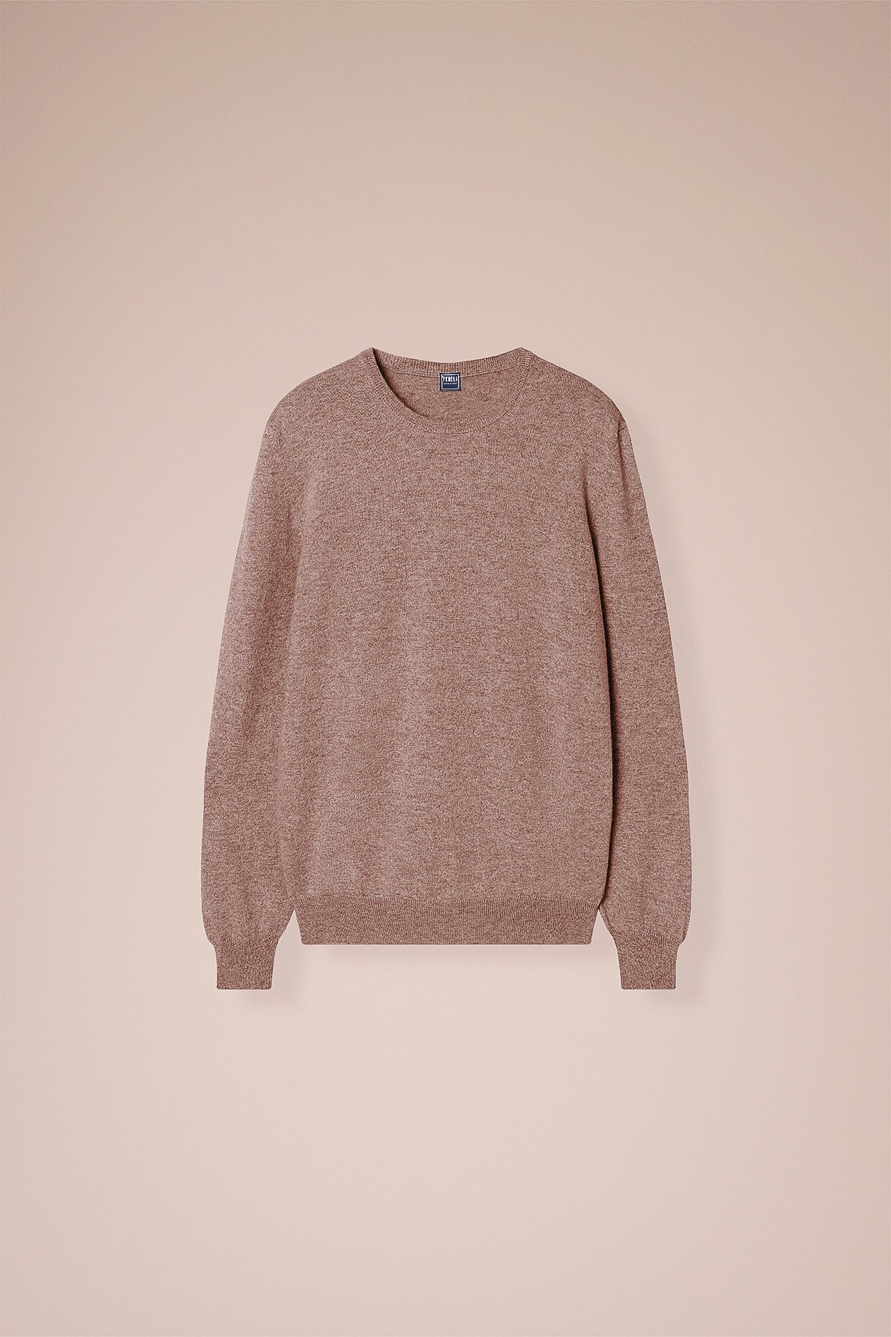 Argentina Cashmere Crewneck in iconic colors - MIDNIGHTBLUE