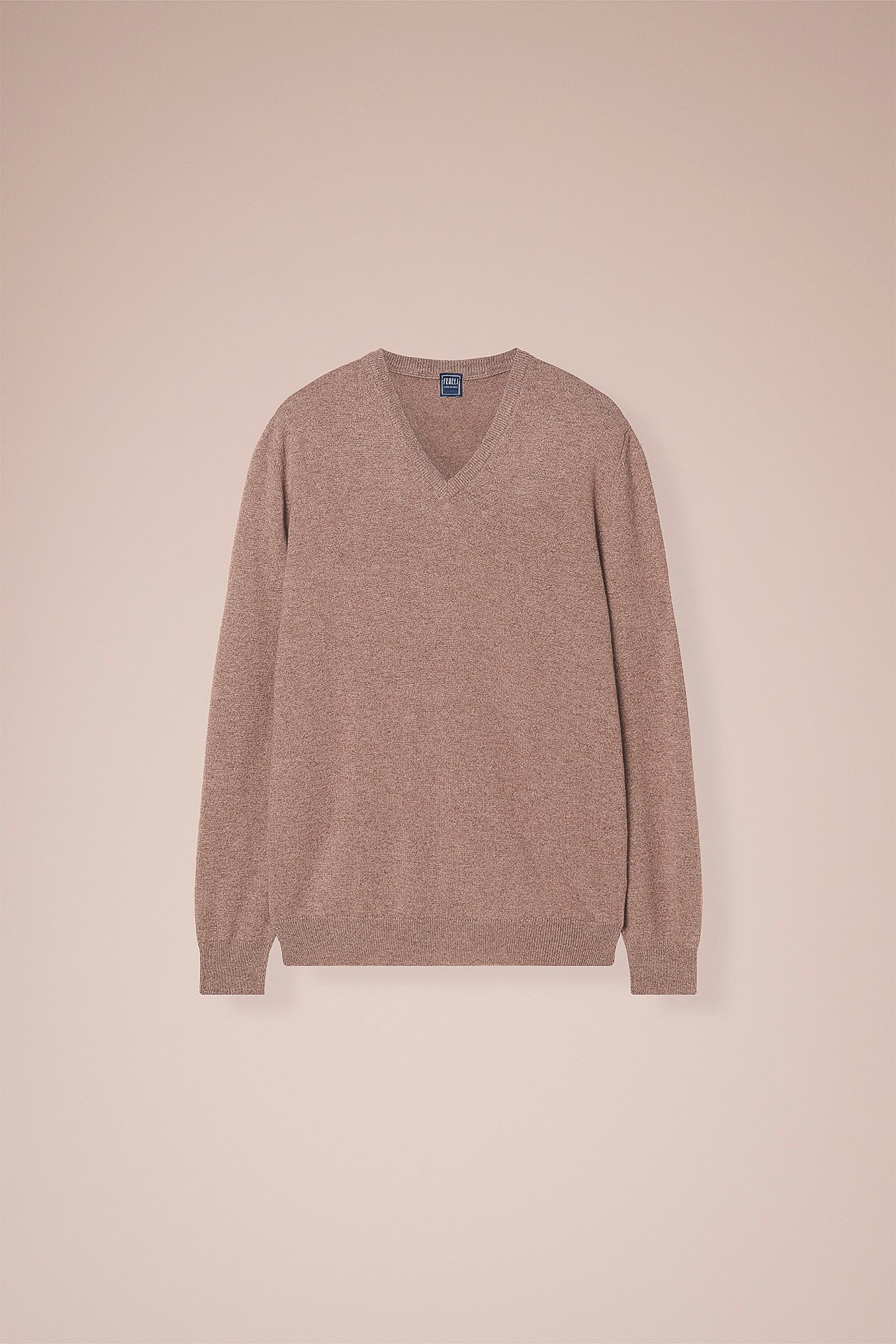 Pull Cashmere V-neck in iconic colors - MIDNIGHTBLUE