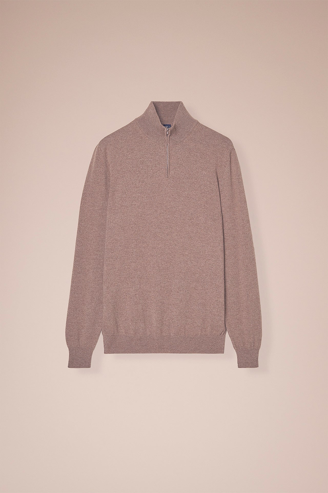 Favonio Slim Cashmere Long Sleeve Sweater in iconic colors - CORDA