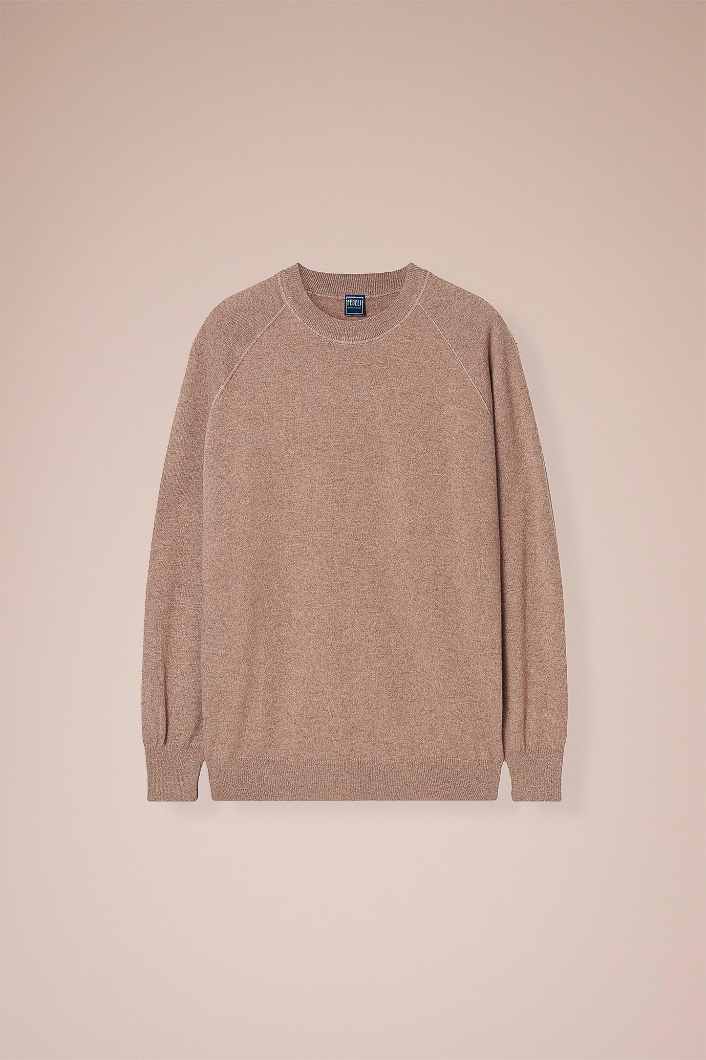 Argentina Tiger maglia girocollo in cashmere nei colori iconici - MIDNIGHTBLUE