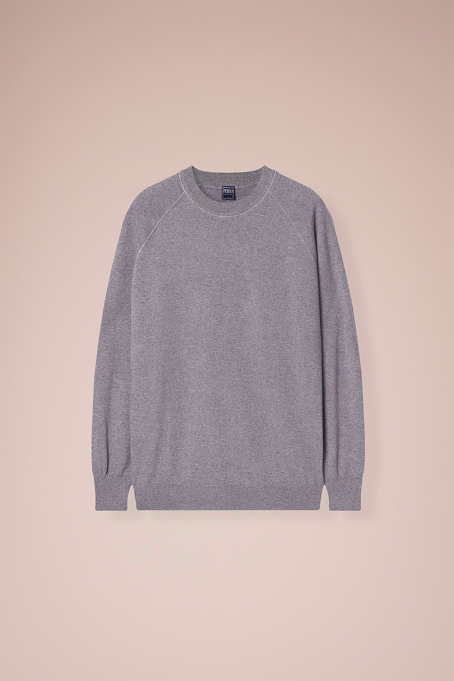 Argentina Tiger maglia girocollo in cashmere nei colori iconici - MIDNIGHTBLUE
