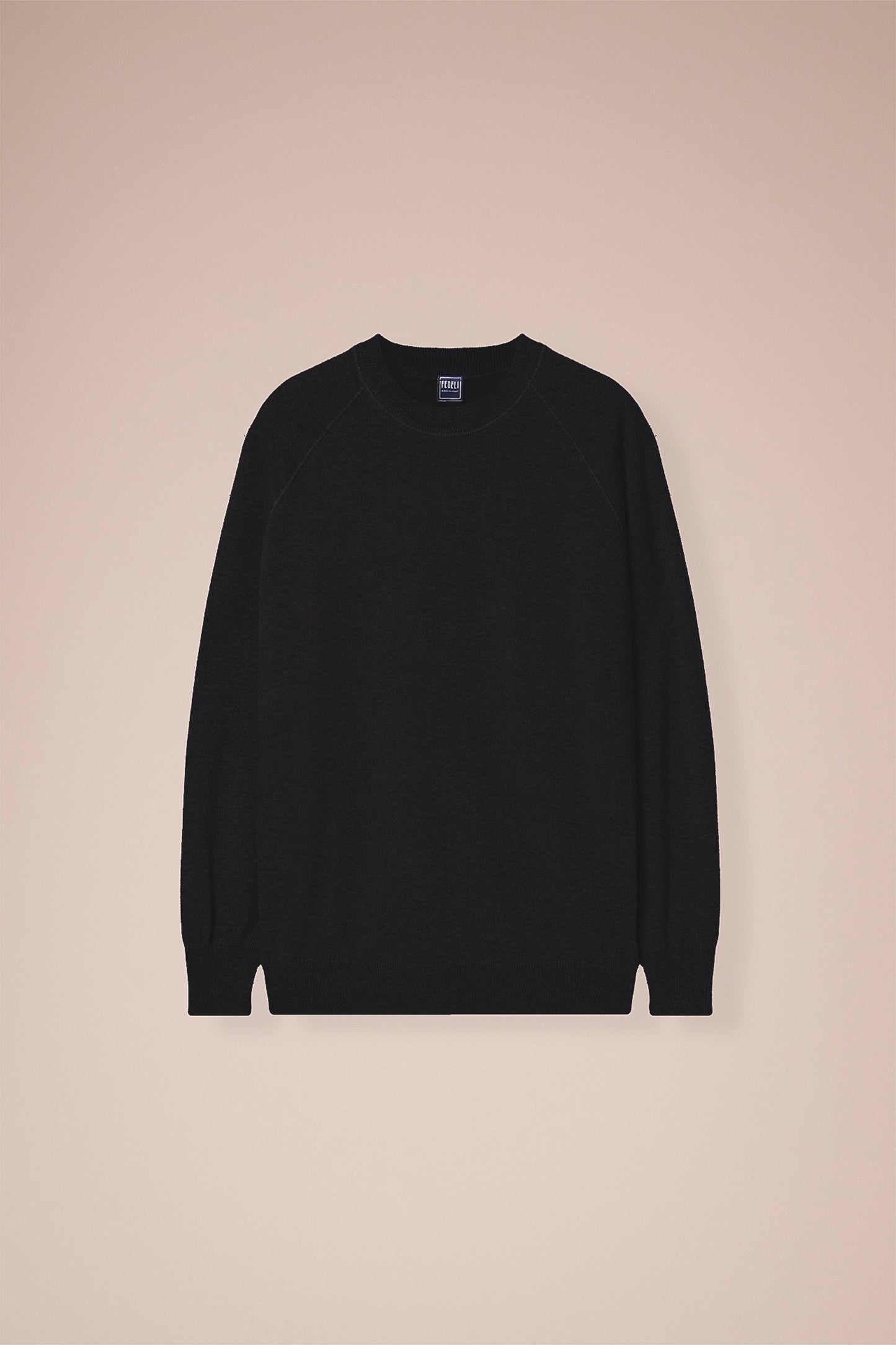Argentina Tiger maglia girocollo in cashmere nei colori iconici - MIDNIGHTBLUE