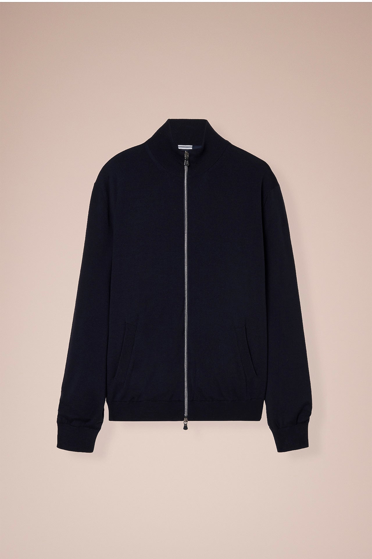 Paros bomber in maglia di lana nel iconico blu notte - MIDNIGHTBLUE
