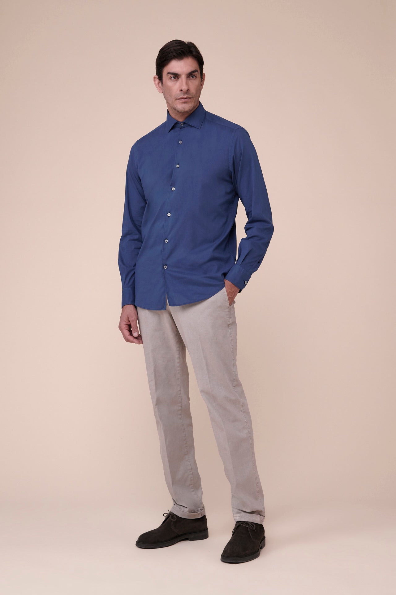 Ninety Cotton Voile Shirt in iconic colors - WHITE