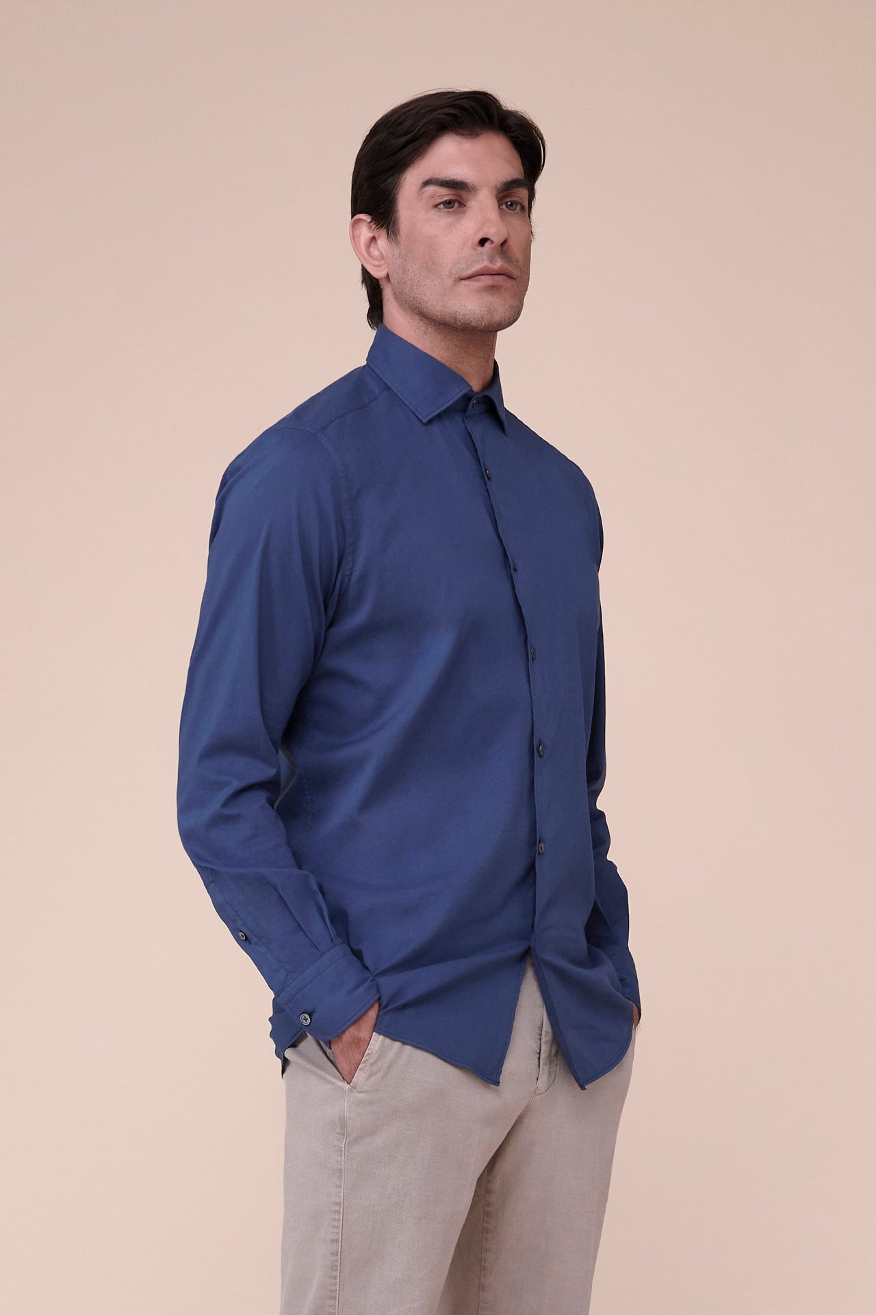 Ninety Cotton Voile Shirt in iconic colors - WHITE