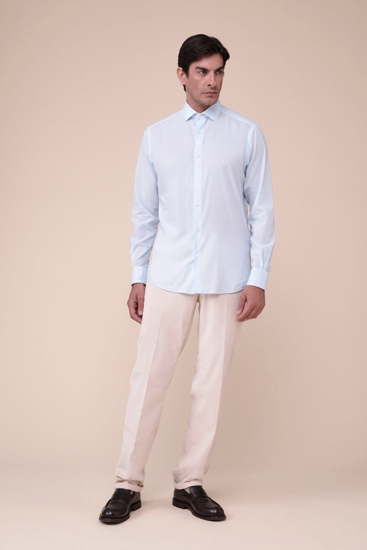Ninety Cotton Voile Shirt in iconic colors - WHITE