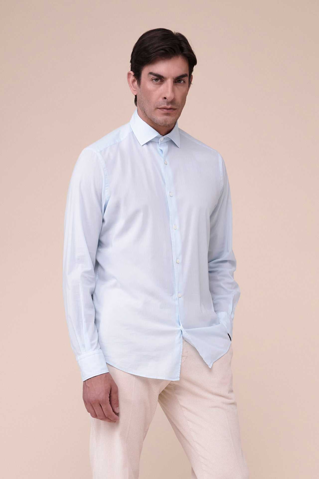 Ninety Cotton Voile Shirt in iconic colors - WHITE