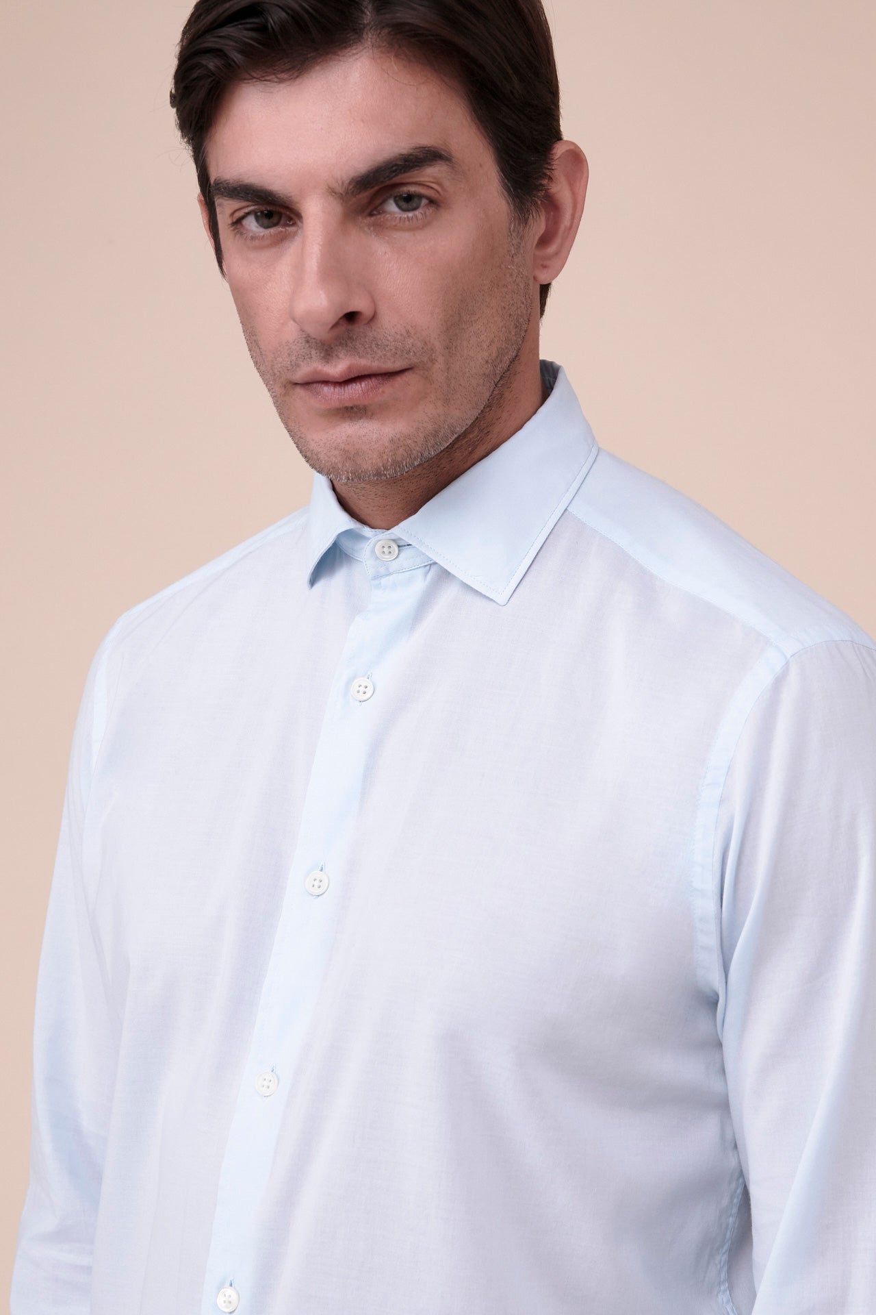 Ninety Cotton Voile Shirt in iconic colors - WHITE