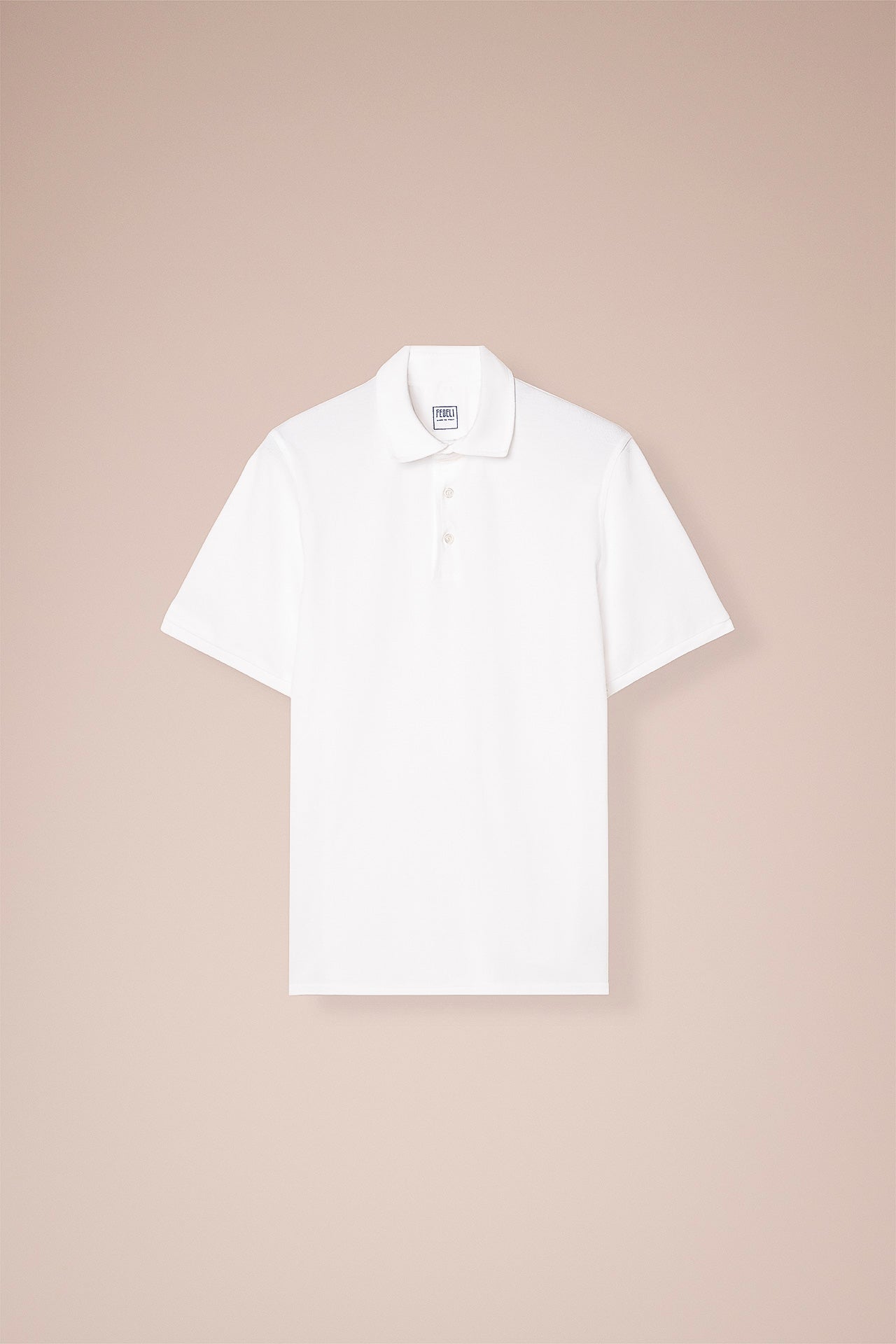 North polo in piquet organico nei colori iconici - WHITE