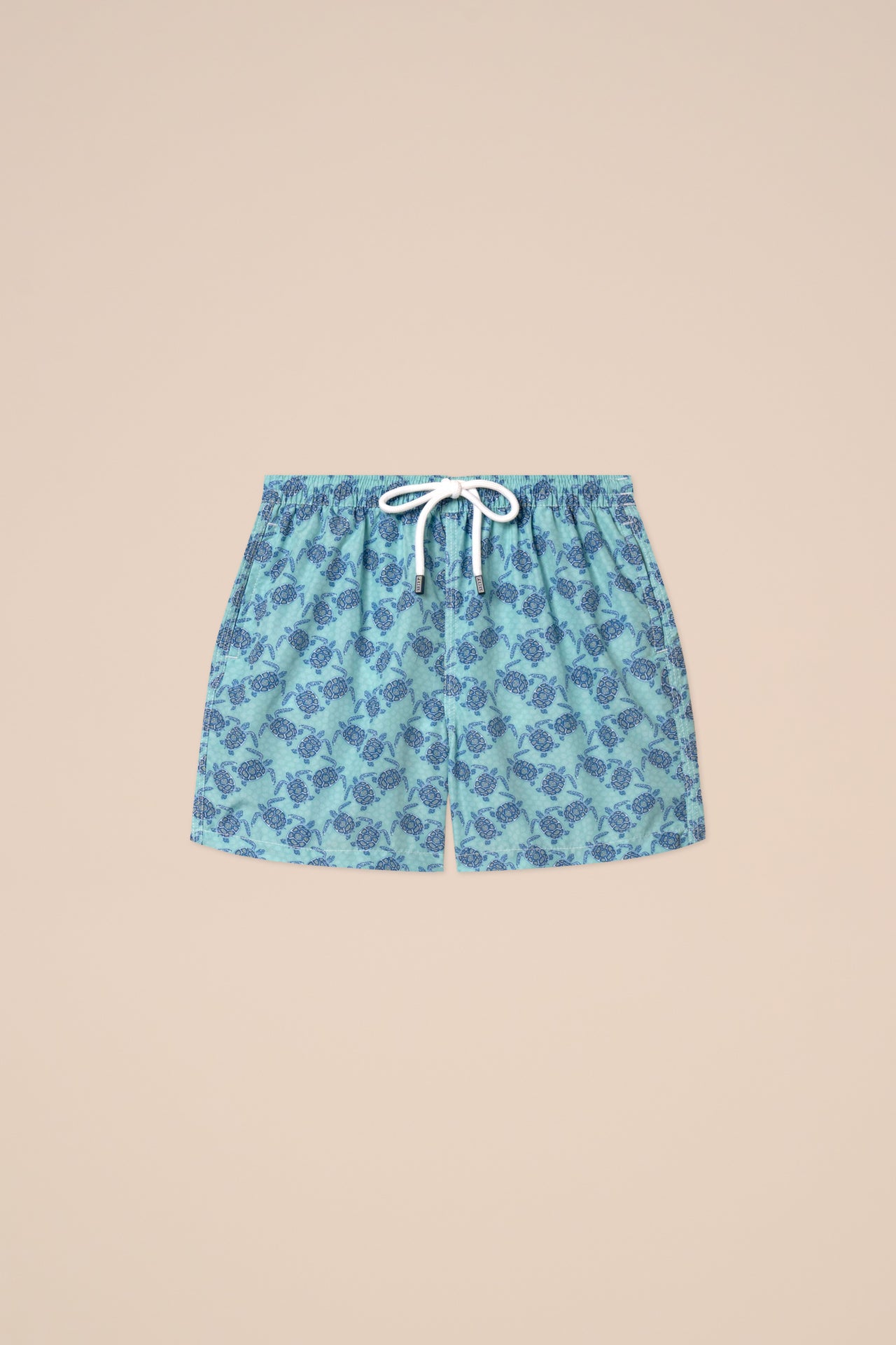 Madeira Kid Swim Trunk 10 yrs - Turtles Pattern - DARKRED