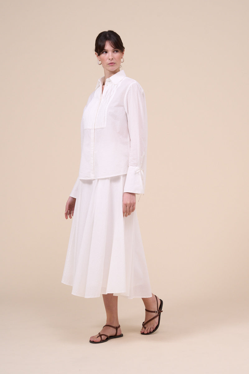 Selene Seerstripe Shirt with ribbons – Fedeli