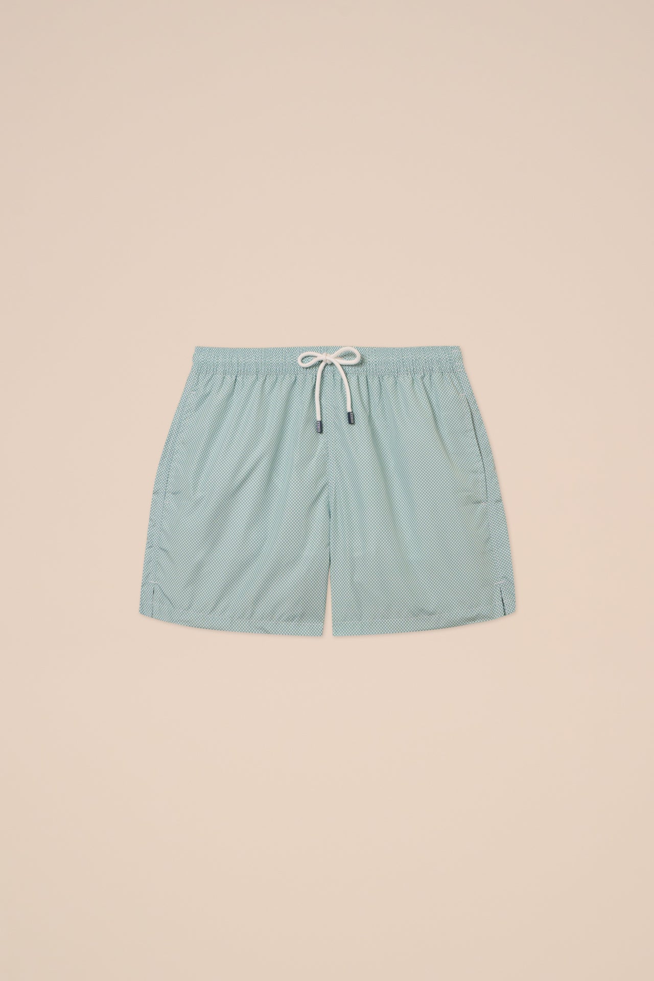 Madeira - The Sustainable Swim Trunk - Mini Geometric Shapes Pattern - MIDNIGHTBLUE