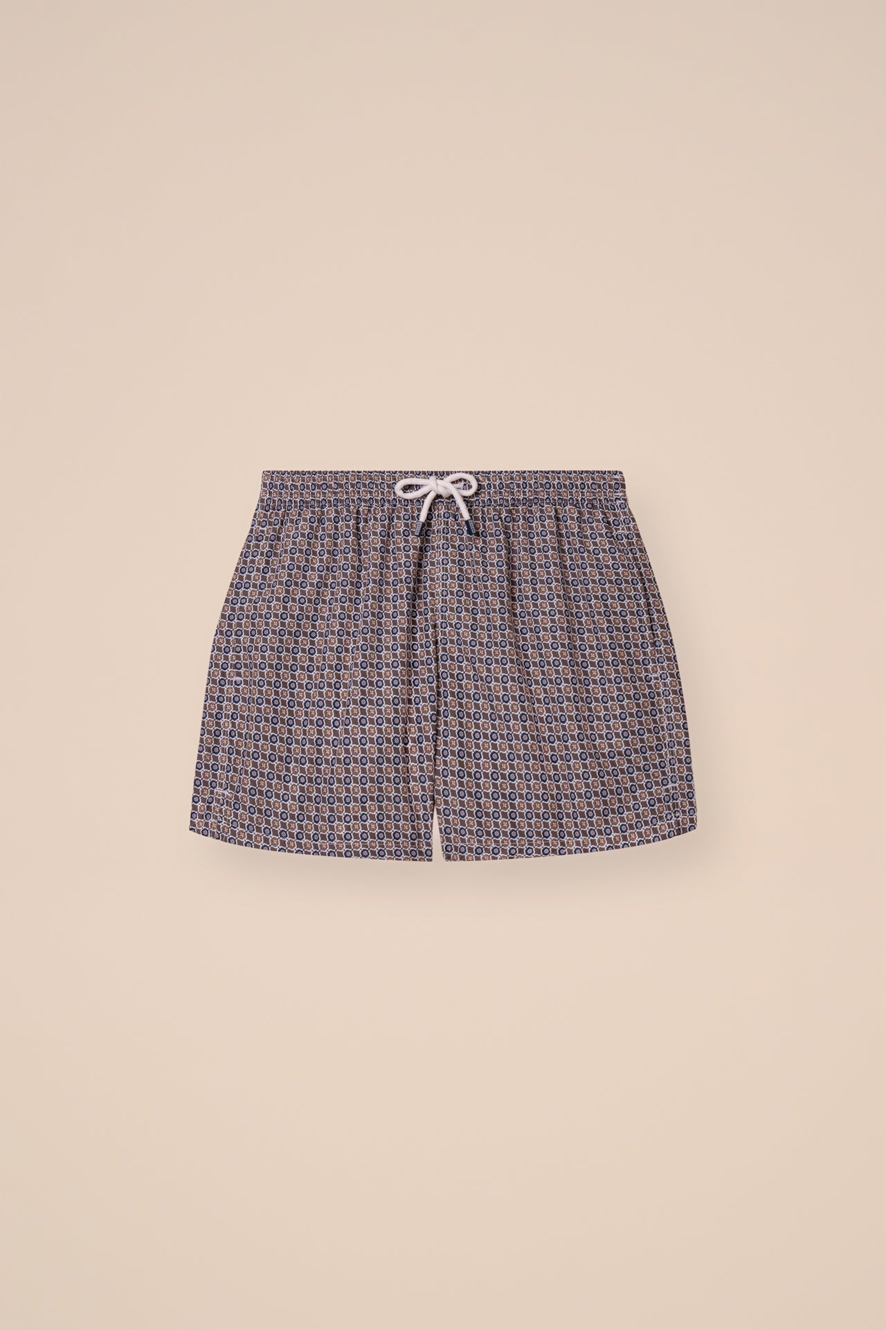 Madeira - The Sustainable Swim Trunk - Vintage Pattern - CORNFLOWERBLUE
