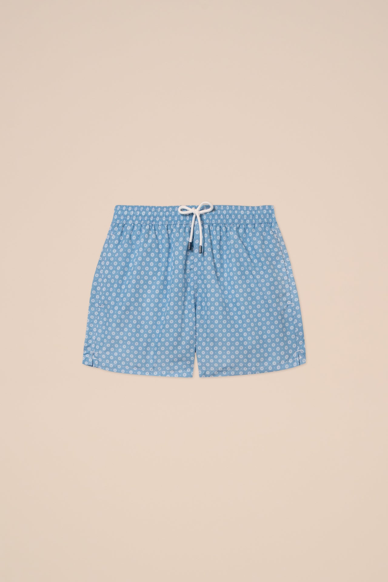 Madeira - The Sustainable Swim Trunk - Daisy Pattern - PALETURQUOISE