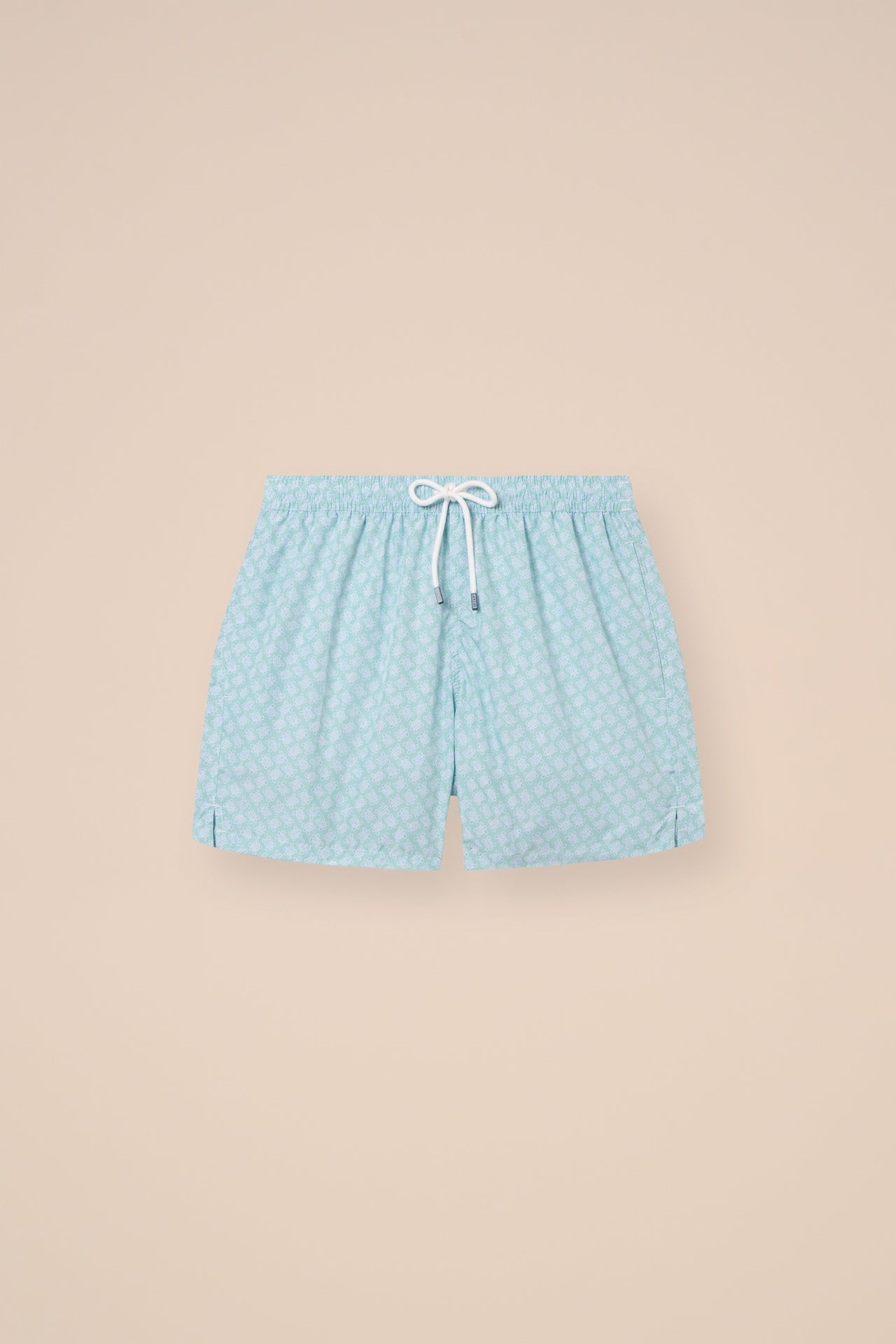 Madeira - The Sustainable Swim Trunk - Mini Turtles Pattern - ORANGE