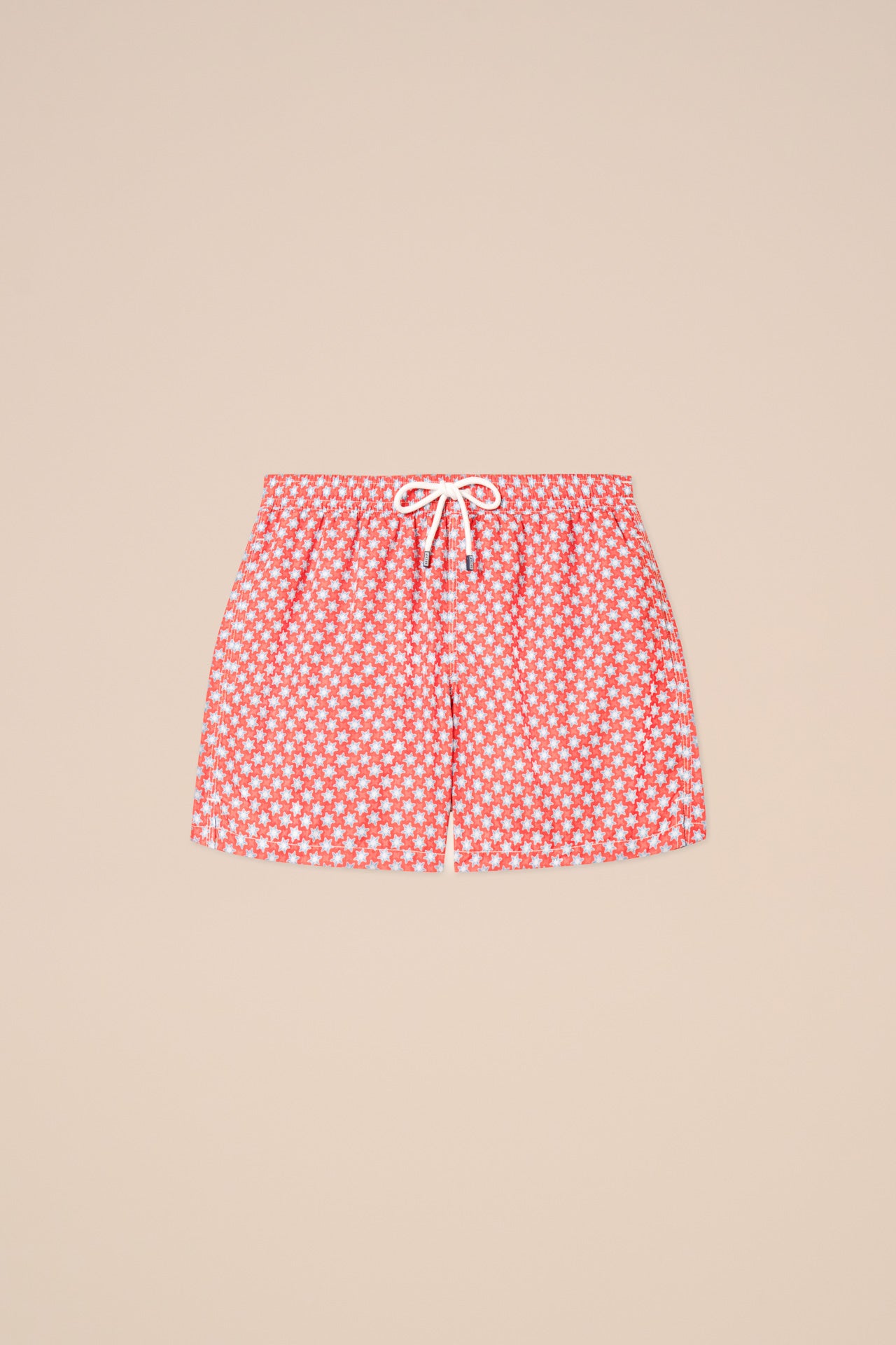 Madeira - The Sustainable Swim Trunk - Stars Pattern - ORANGE