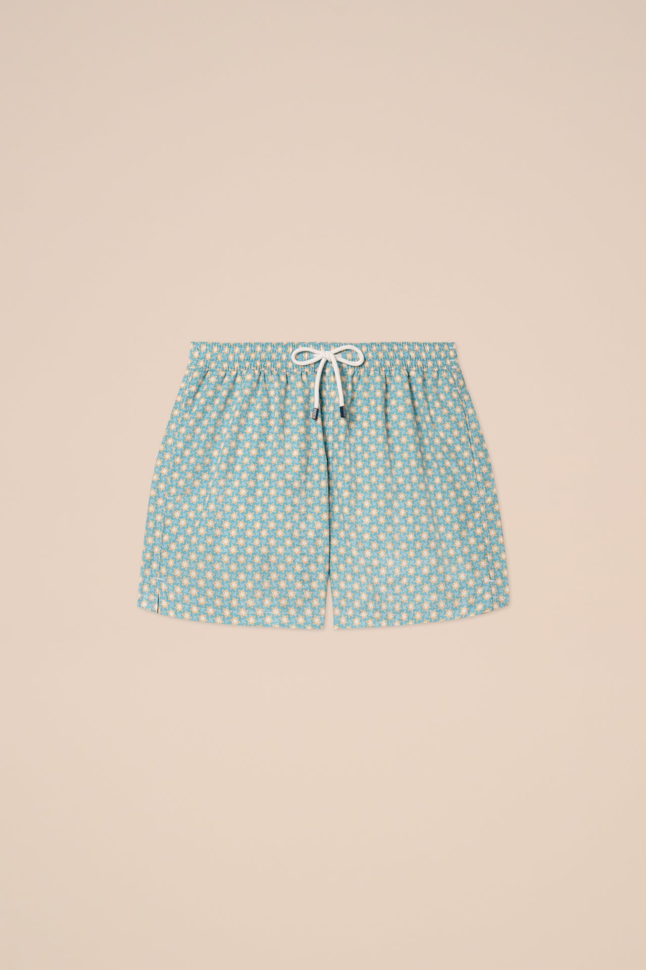 Madeira - The Sustainable Swim Trunk - Stars Pattern - ORANGE
