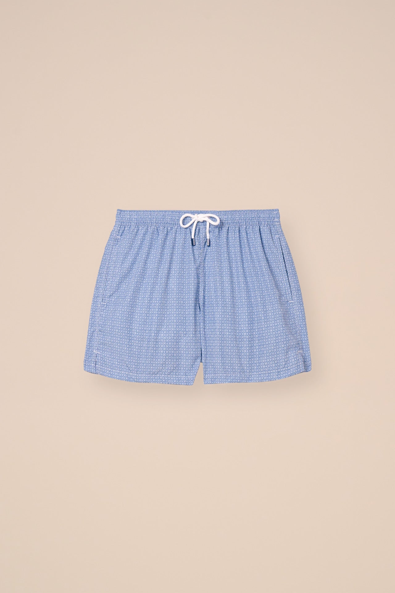 Madeira - The Sustainable Swim Trunk - Geometric Pattern - MEDIUMBLUE
