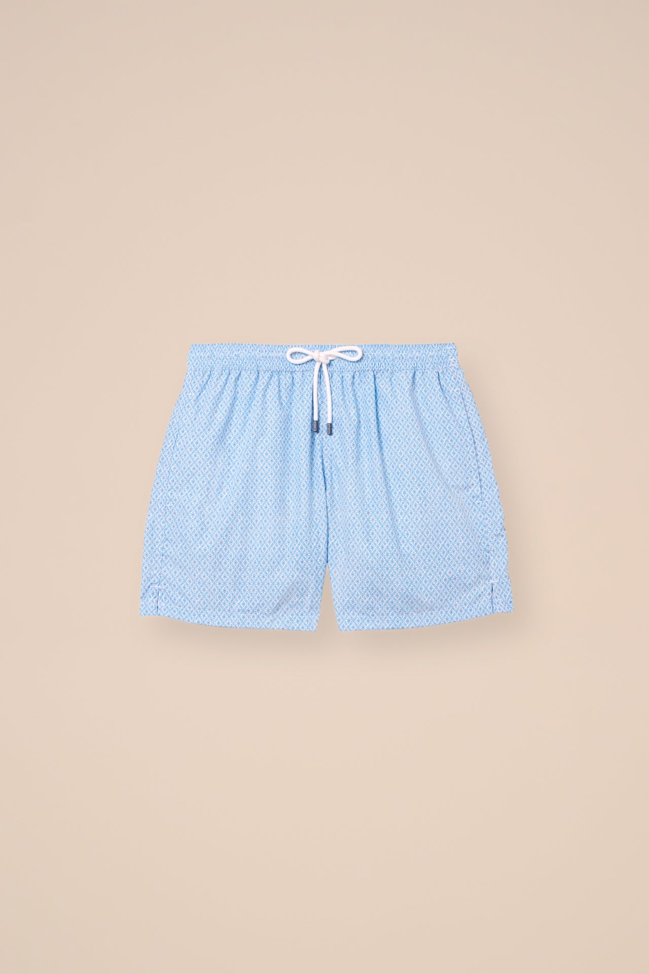 Madeira - The Sustainable Swim Trunk - Geometric Tile Pattern - CORNFLOWERBLUE