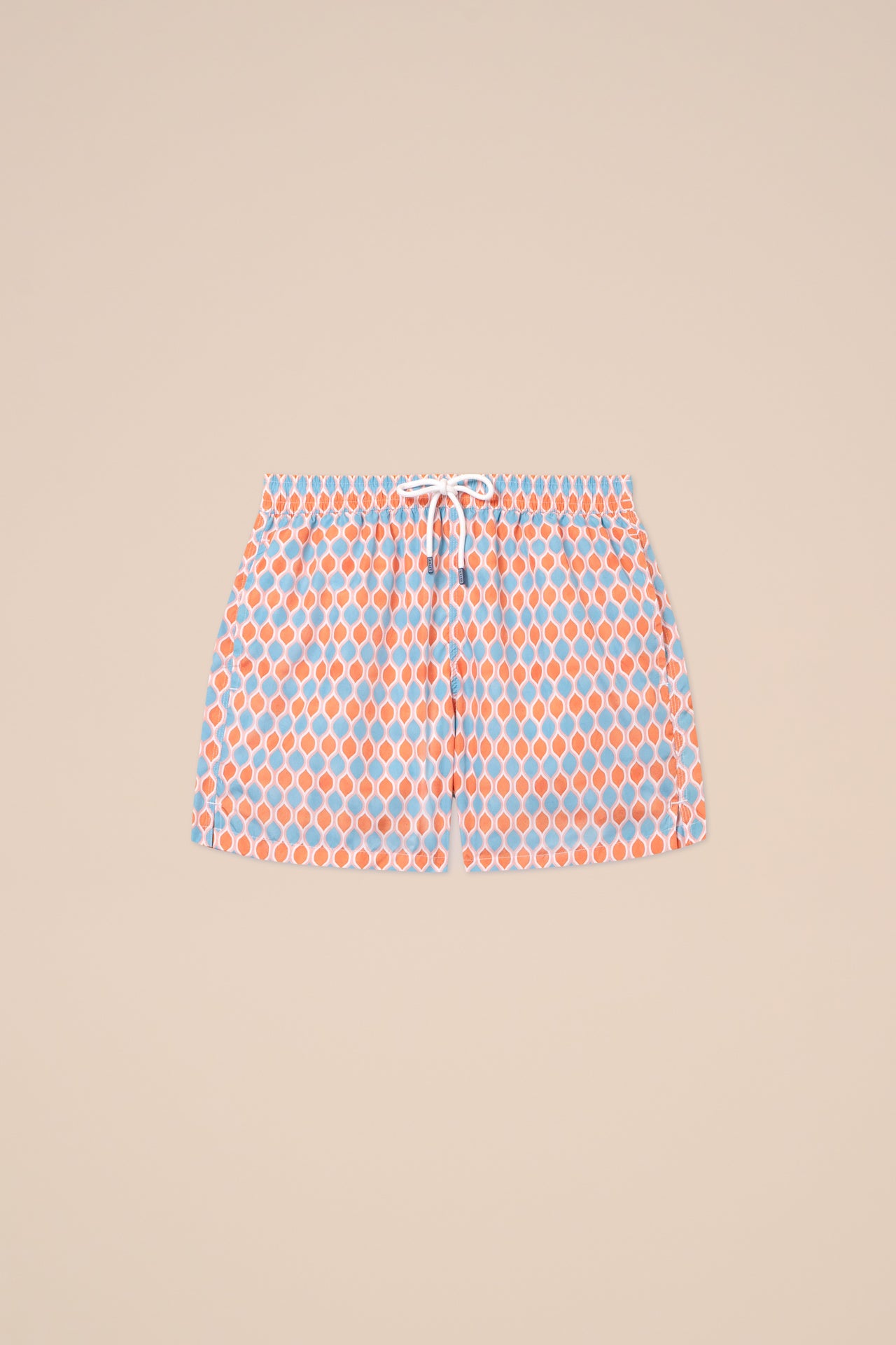 Madeira - The Sustainable Swim Trunk - Oval Pattern - DARKCYAN