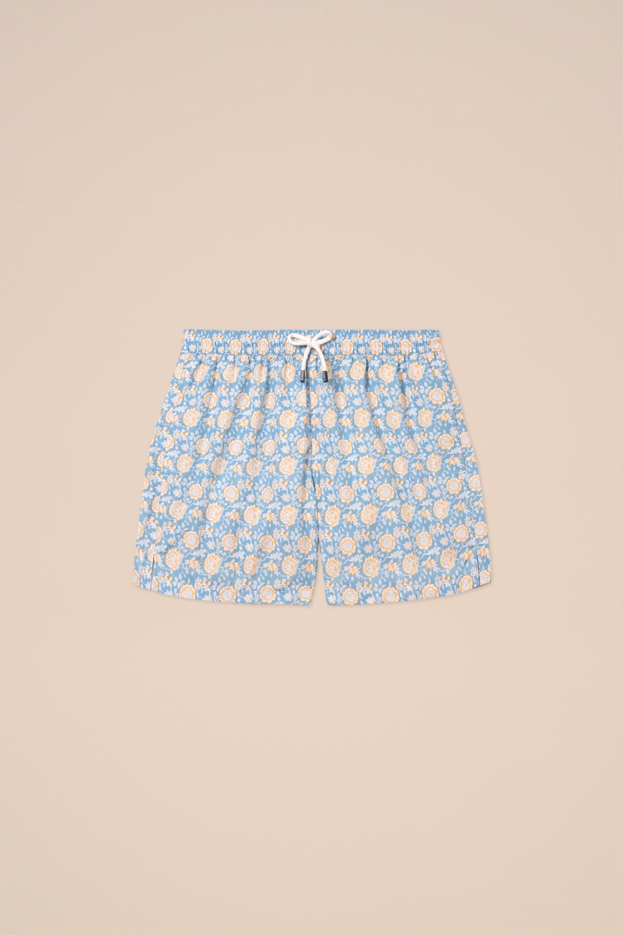 Madeira - The Sustainable Swim Trunk - Passion Flower Pattern - GREEN