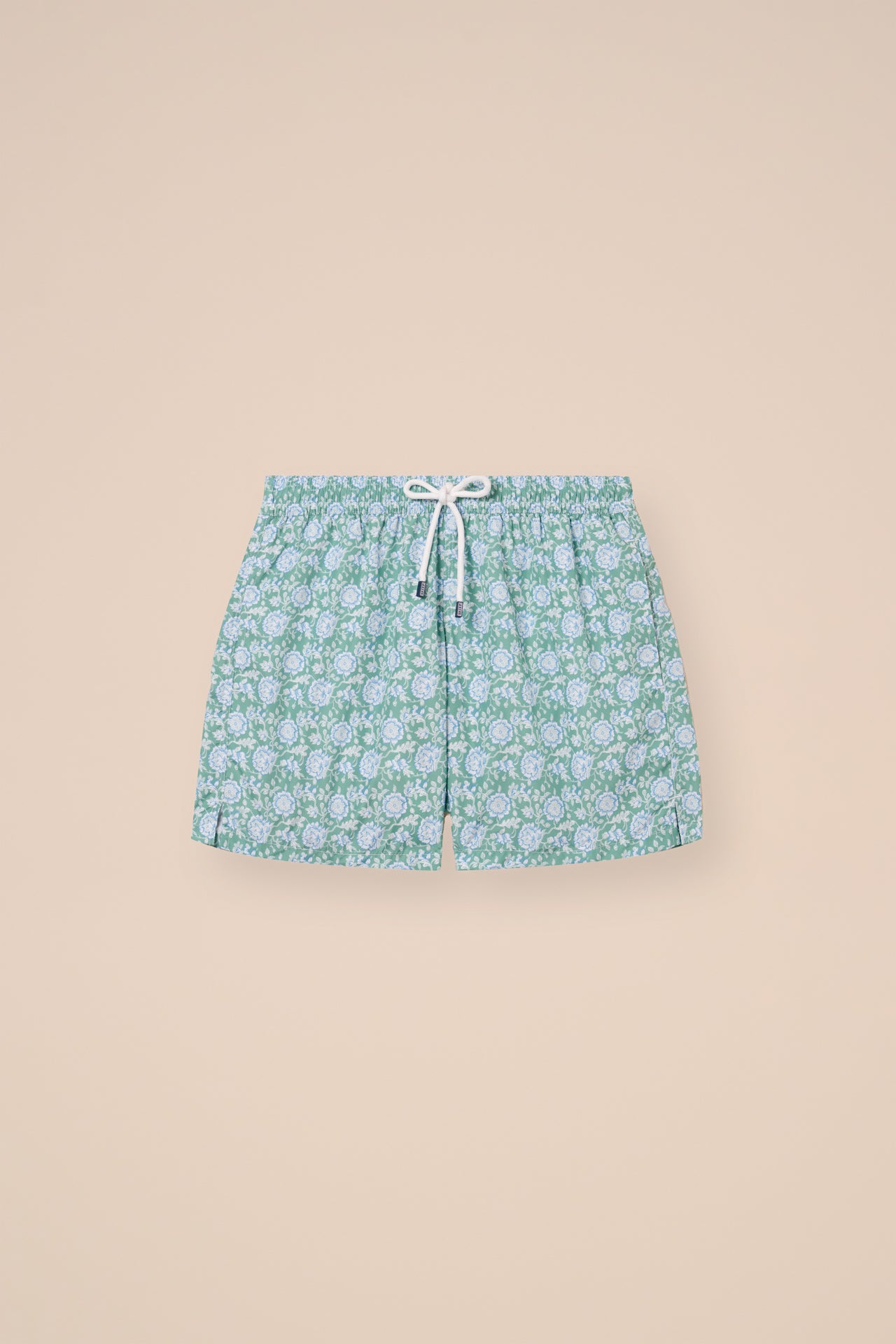 Madeira - The Sustainable Swim Trunk - Passion Flower Pattern - GREEN