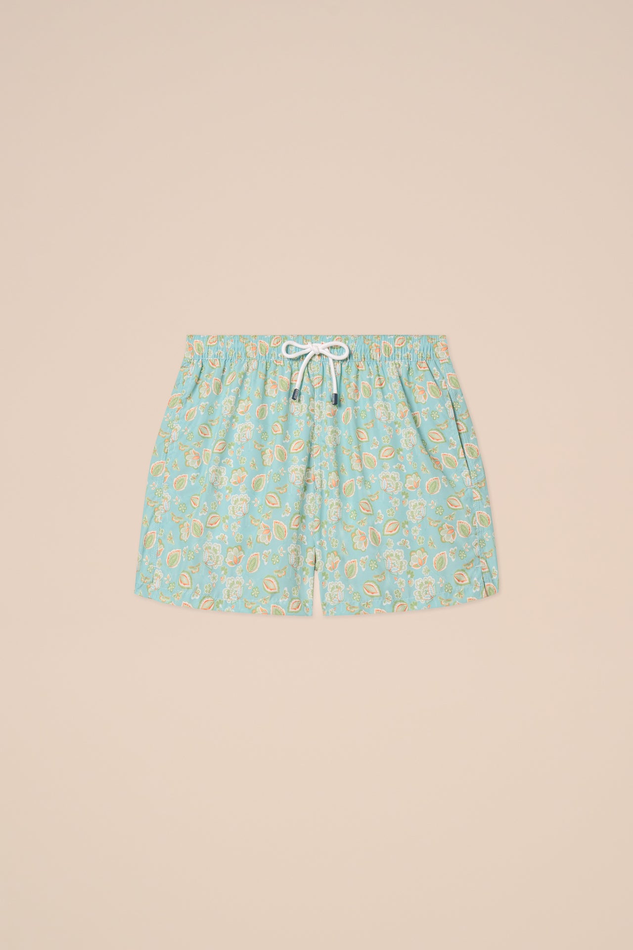 Madeira - The Sustainable Swim Trunk - Leaf Pattern - CORNFLOWERBLUE