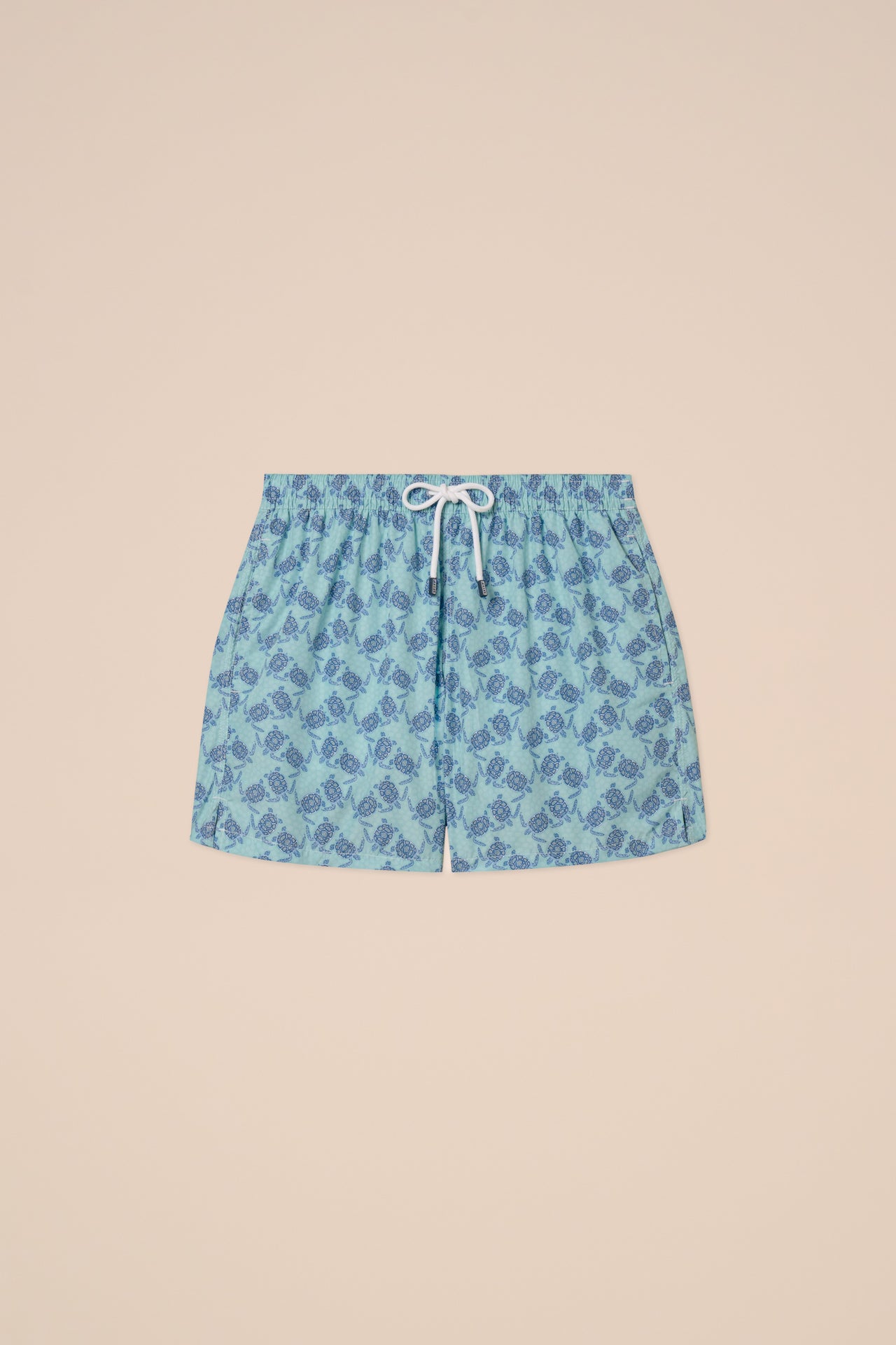 Madeira - The Sustainable Swim Trunk - Turtles Pattern - DARKRED