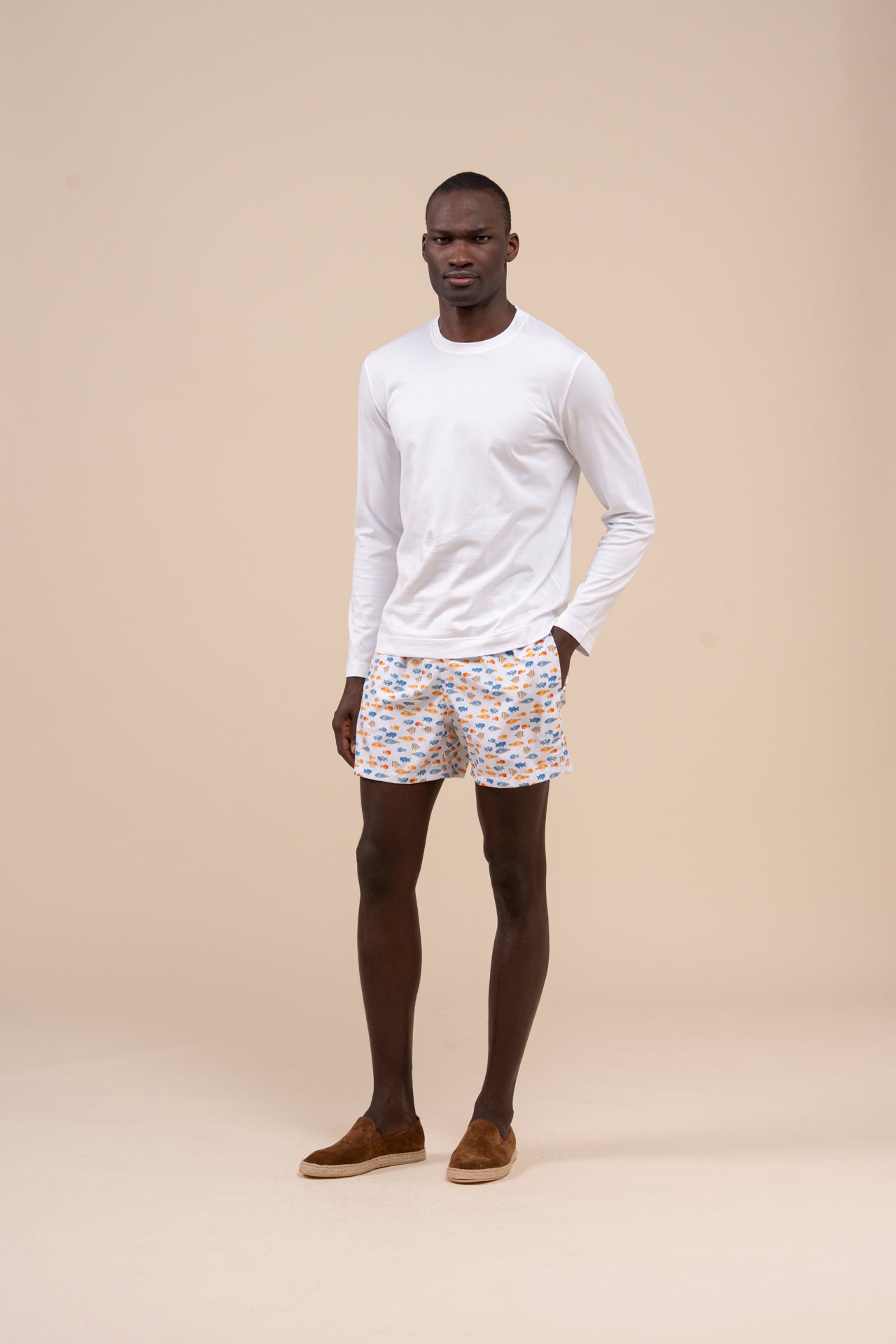 Madeira - The Sustainable Swim Trunk - Fishes Pattern - GREEN