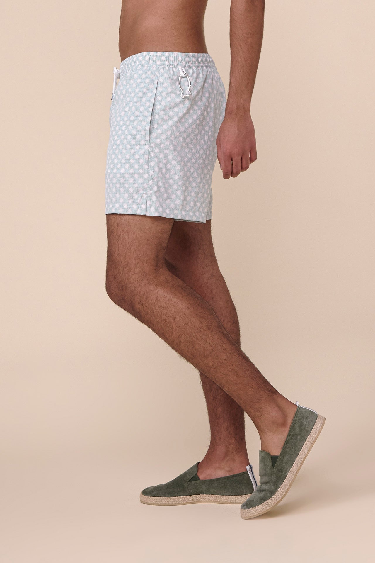 Madeira - The Sakar Swim Trunk - Stars Pattern - GREEN