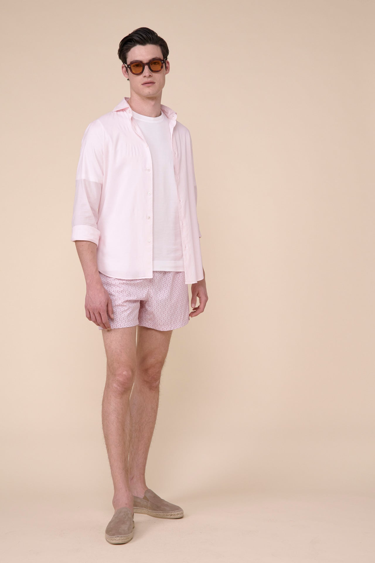 Madeira - The Sakar Swim Trunk - Floral Pattern - LIGHTCORAL
