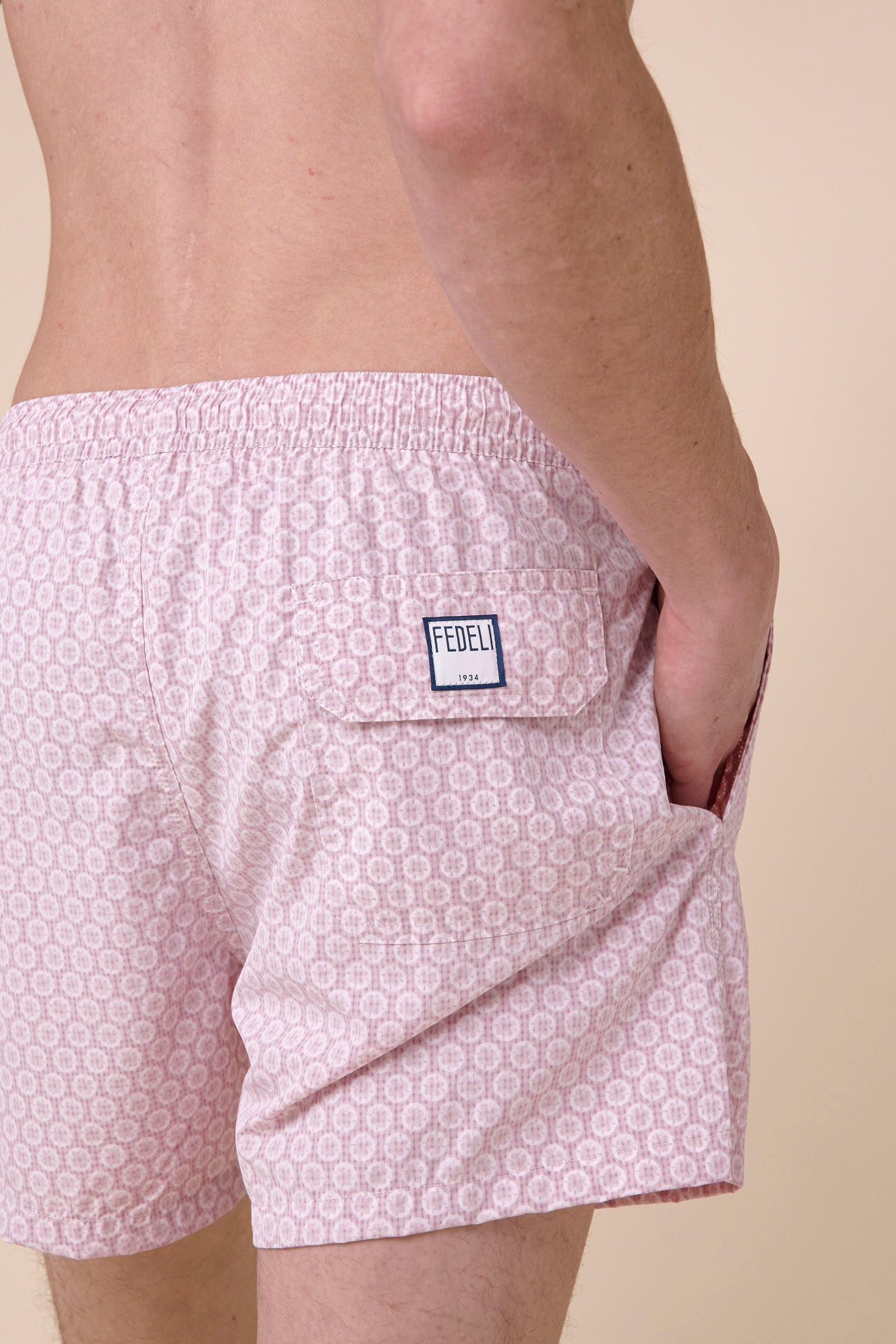 Madeira - The Sakar Swim Trunk - Floral Pattern - LIGHTCORAL