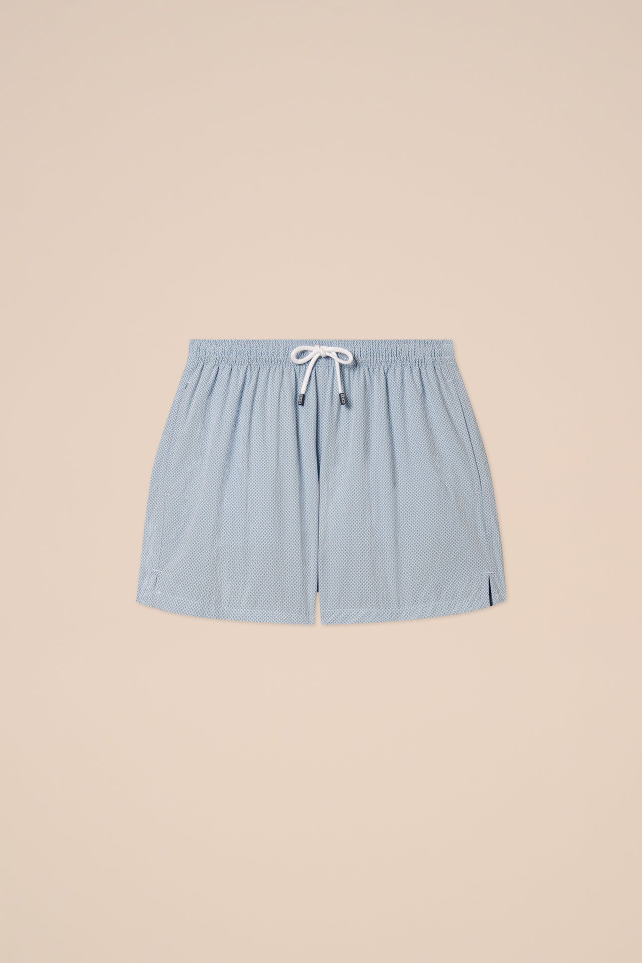 Madeira - The Sakar Swim Trunk - Mini Geometric Shapes Pattern - STEELBLUE