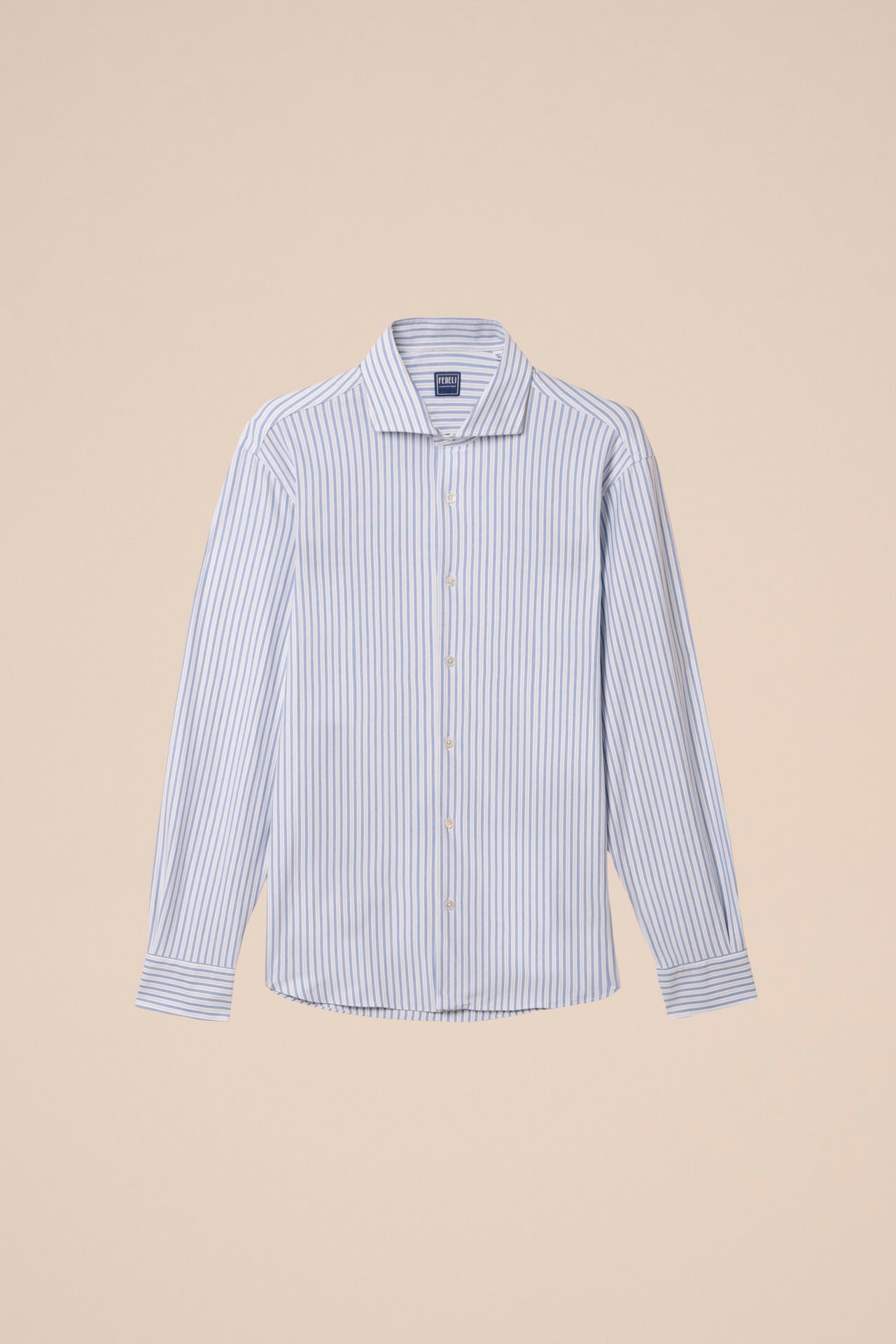 Giorgio Tecno Jersey Long Sleeve Striped Shirt