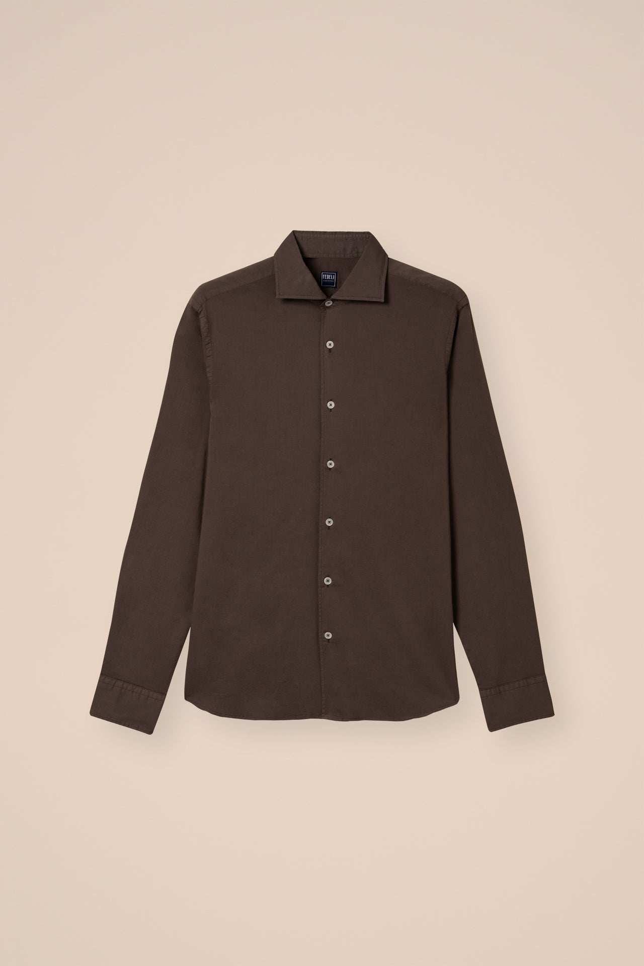 Sean Cotton Voile Long Sleeve Shirt - STEELBLUE