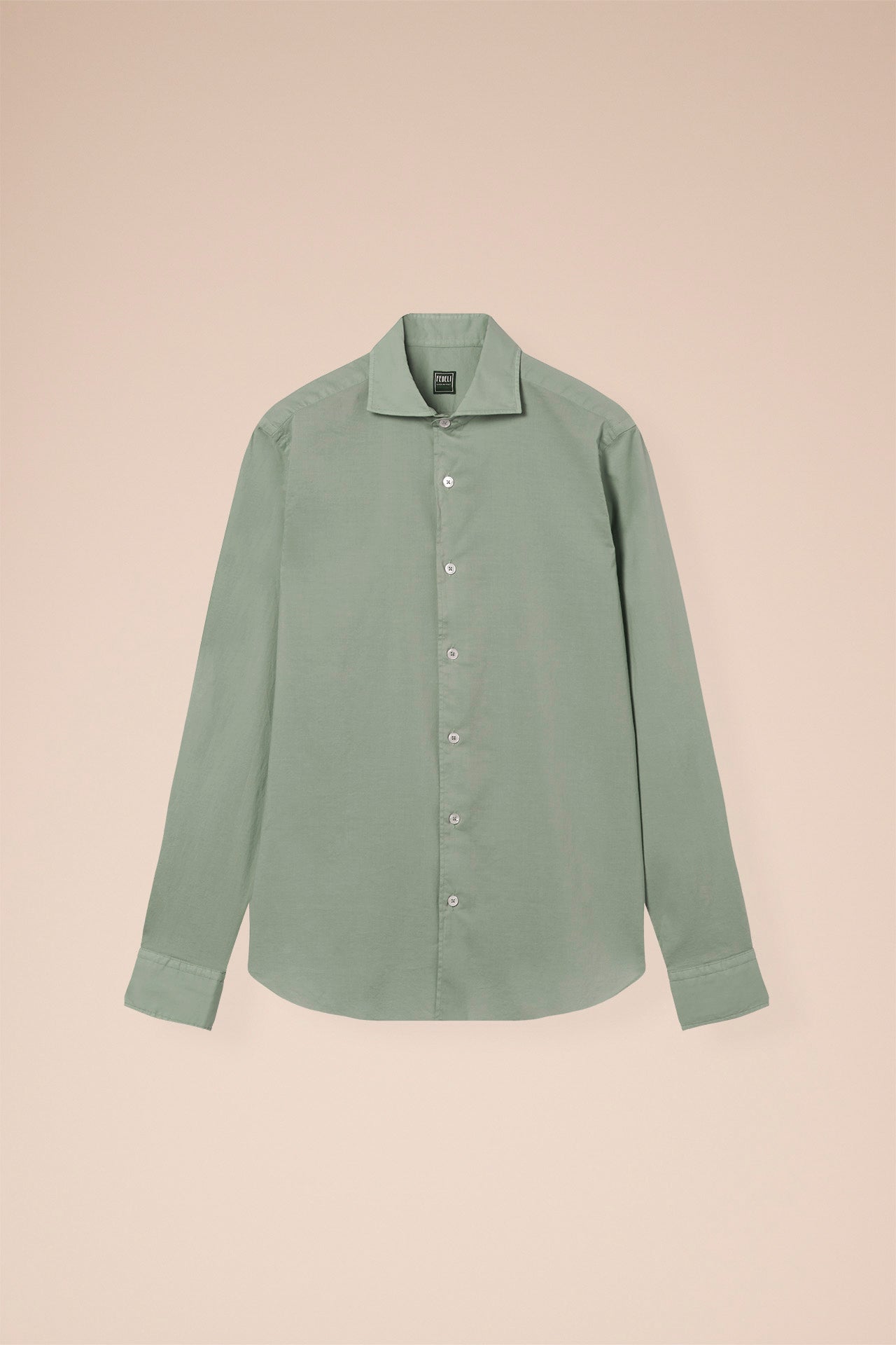 Sean Cotton Voile Long Sleeve Shirt - STEELBLUE