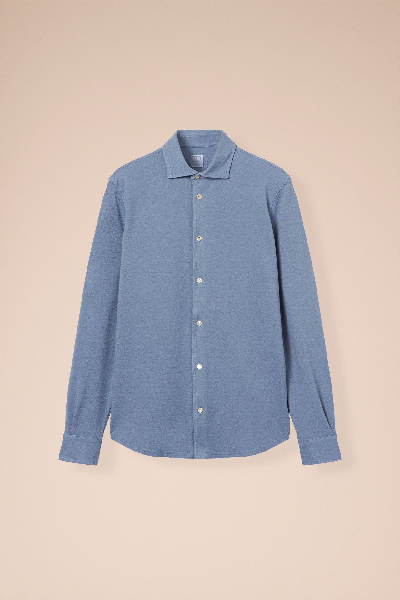 Steve Piquet Organic Cotton Shirt - LIGHTGREEN