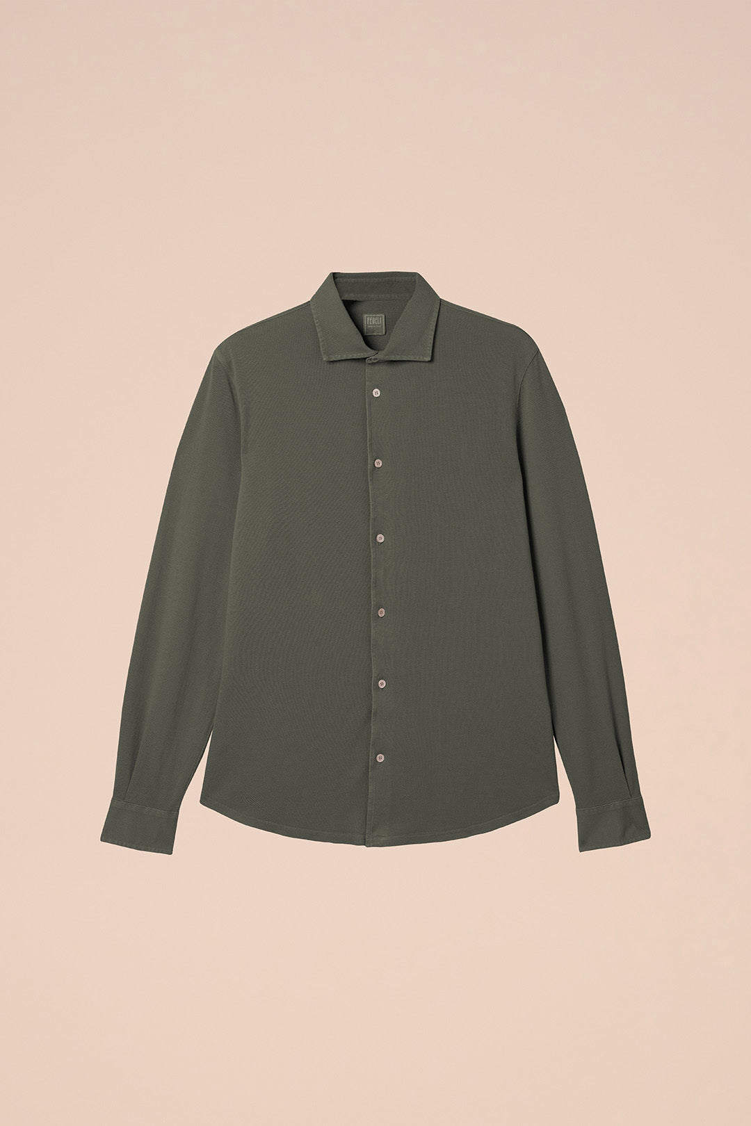 Steve Piquet Organic Cotton Shirt - LIGHTGREEN