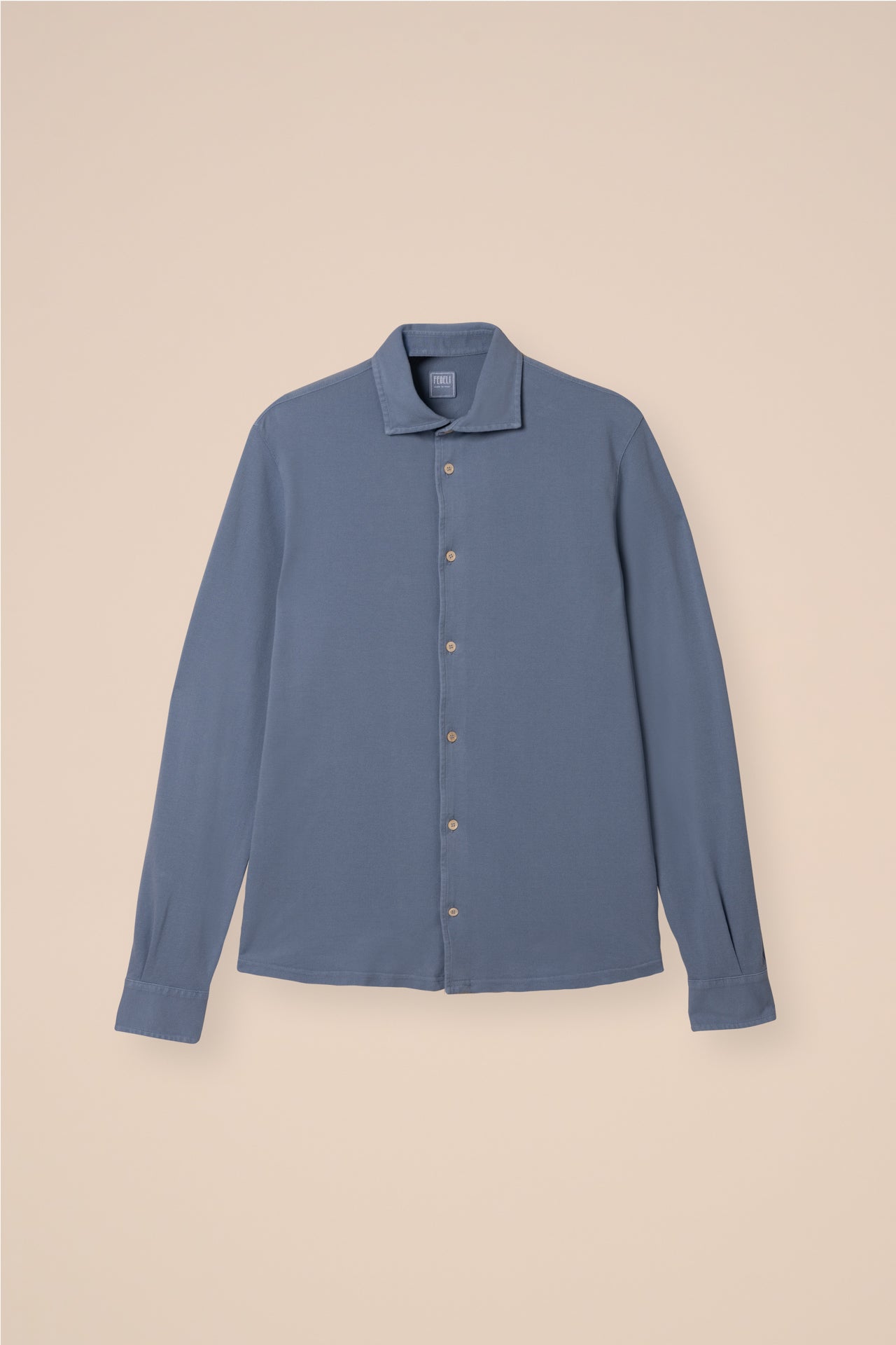 Steve Piquet Organic Cotton Shirt - LIGHTGREEN
