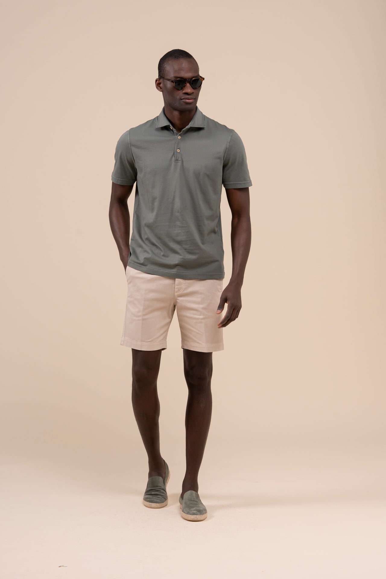 Zero Organic Cotton Short Sleeve Polo - GREEN