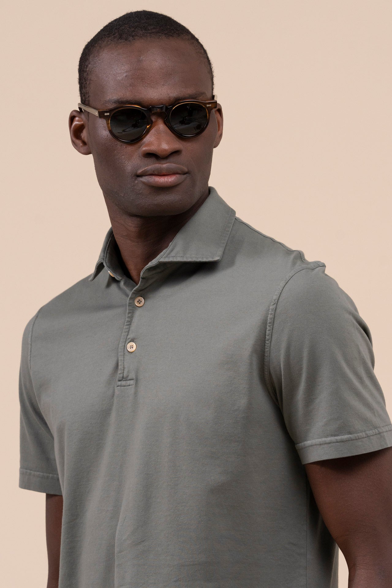 Zero Organic Cotton Short Sleeve Polo - GREEN