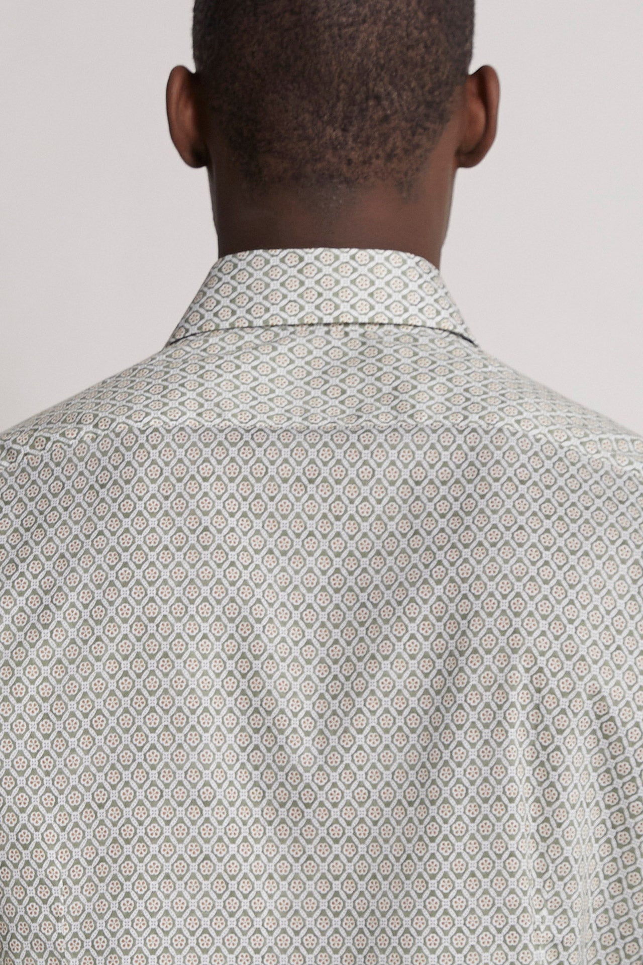 Sean printed panamino shirt - rombo pattern