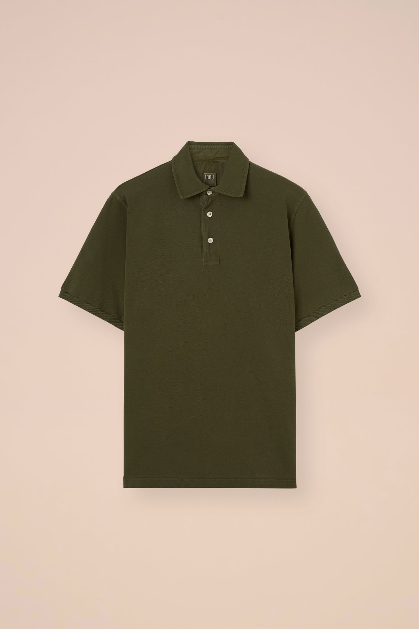 North Piquet Cotton Short Sleeve Polo - NAVY