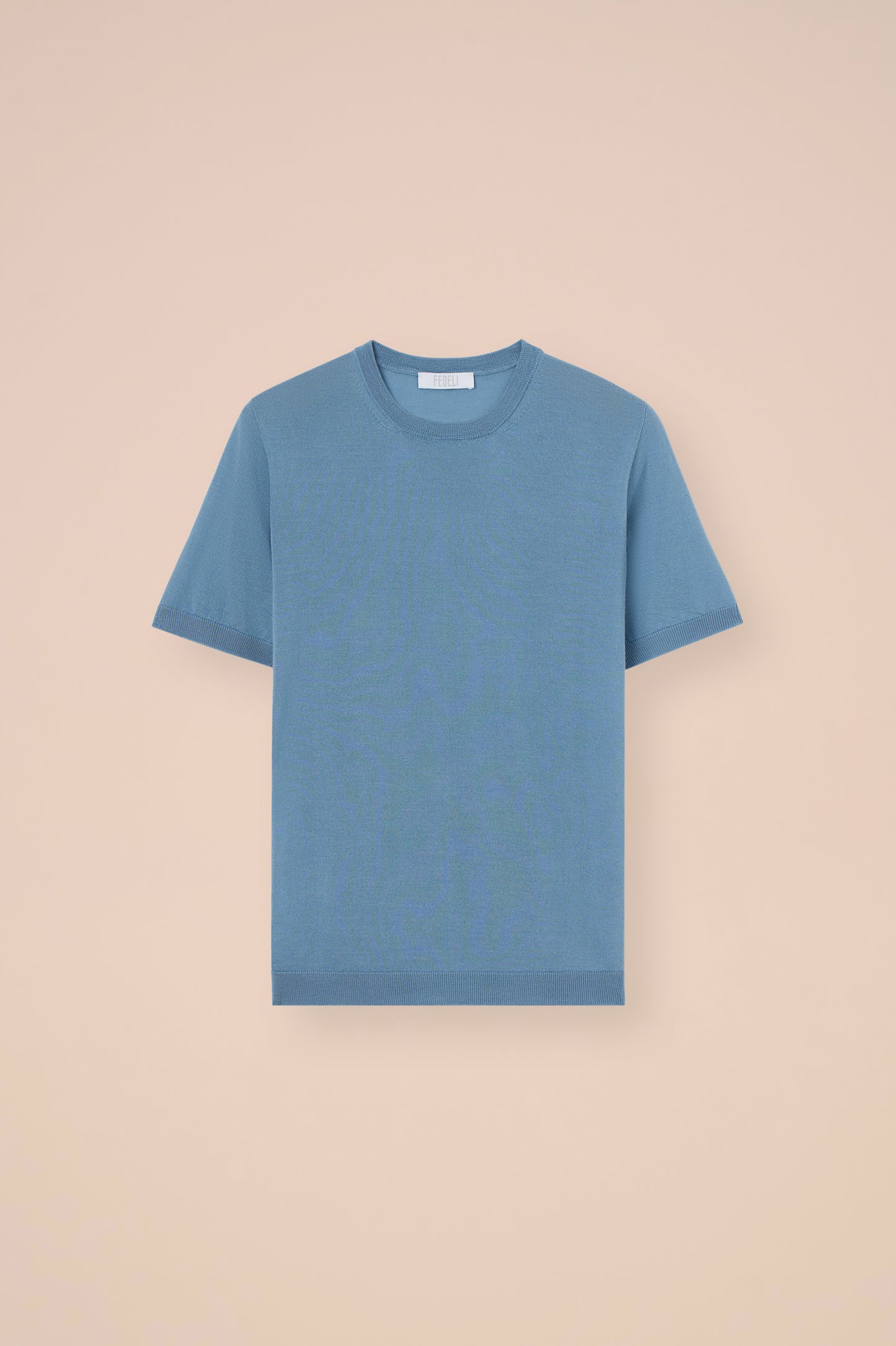 Argentina Pearly maglia girocollo a maniche corte in cashmere e seta - SIENNA