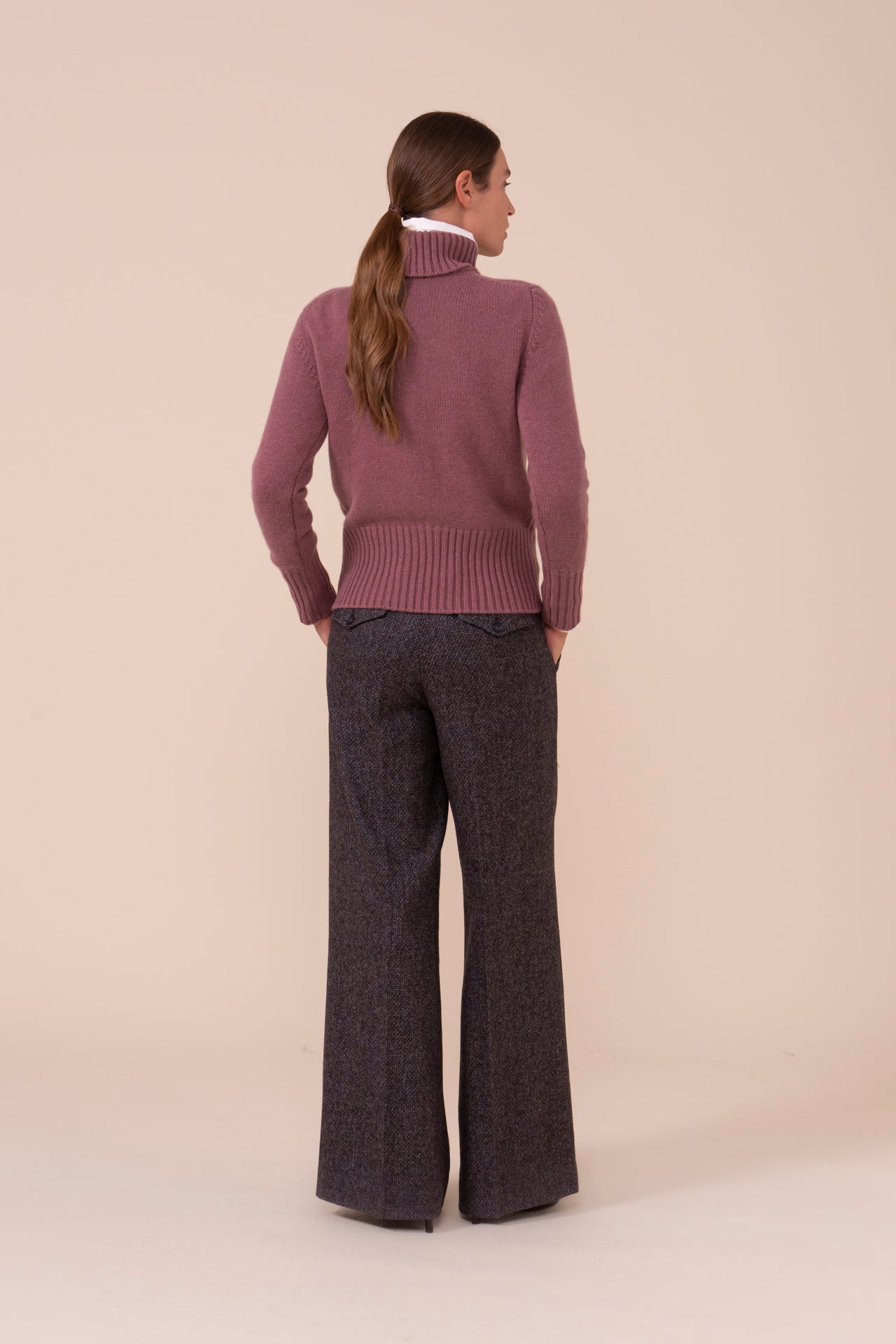 Derby Edera dolcevita in cashmere - RASPBERRYMELANGE